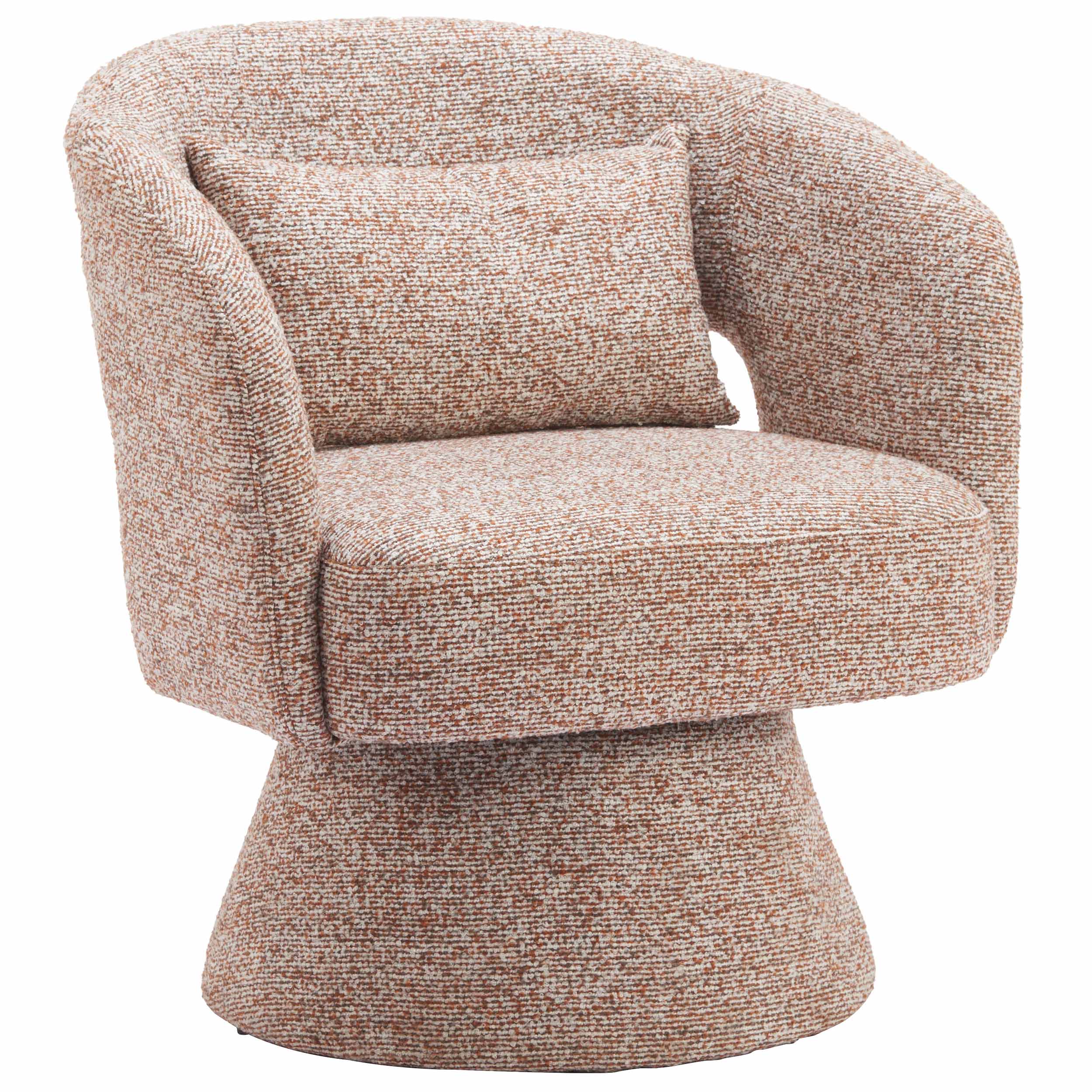 Liva Swivel Chair, Frosty Brown