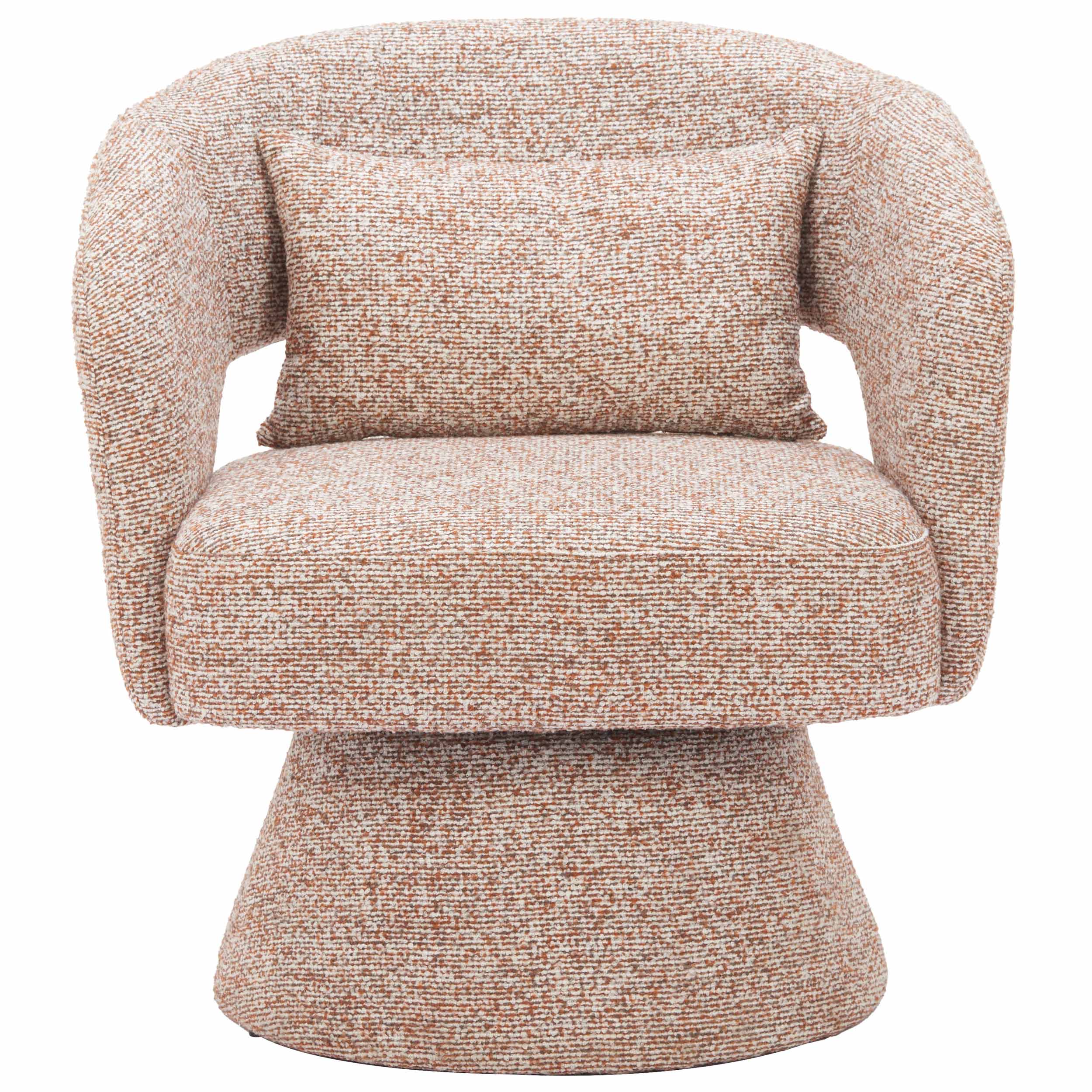 Liva Swivel Chair, Frosty Brown - Image 2