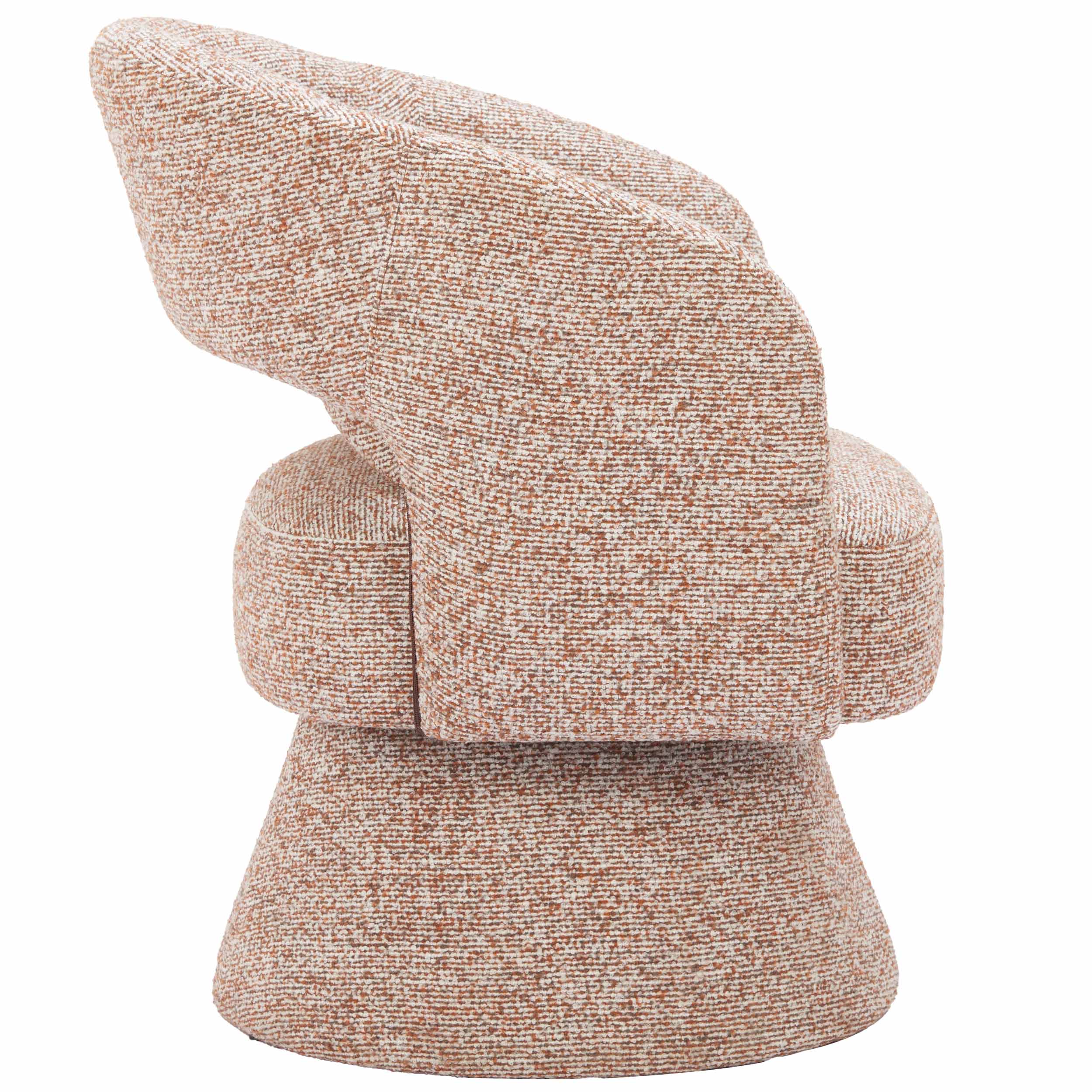 Liva Swivel Chair, Frosty Brown - Image 3