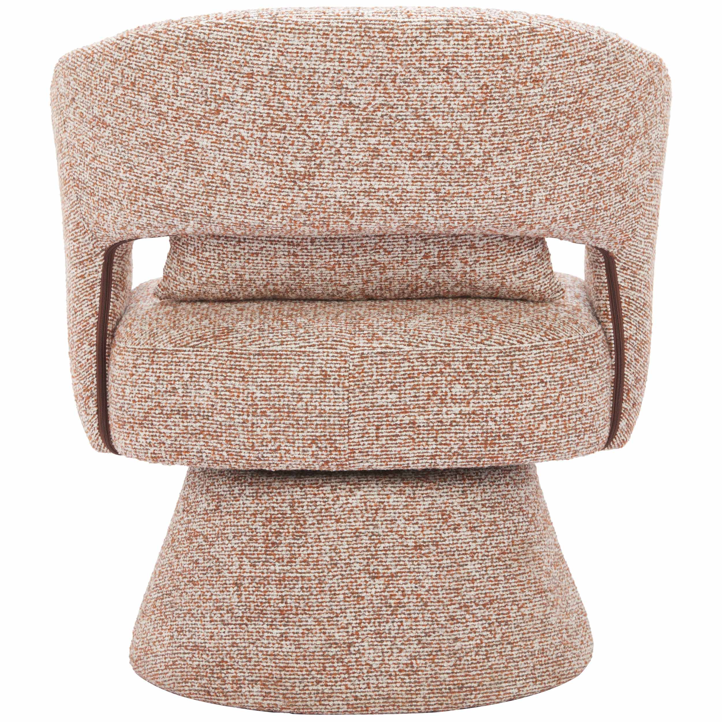 Liva Swivel Chair, Frosty Brown - Image 4