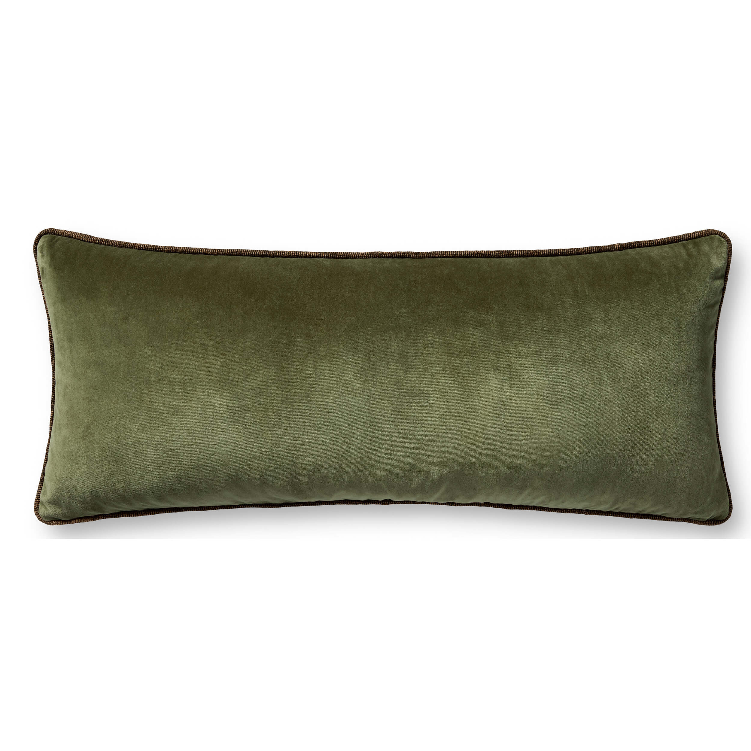 Liza Lumbar Pillow, Dark Green