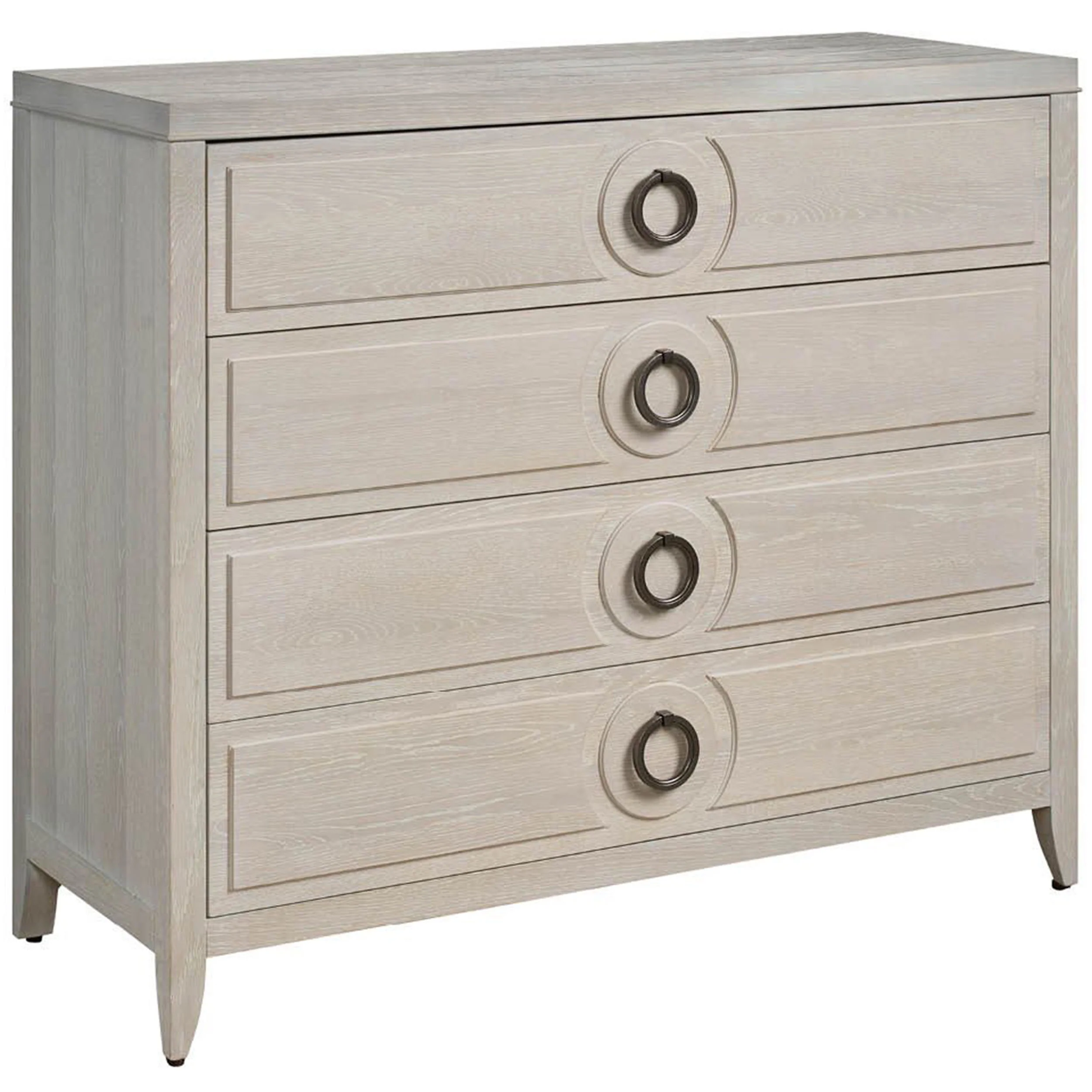 Lizmore 4 Drawer Chest, White Oak