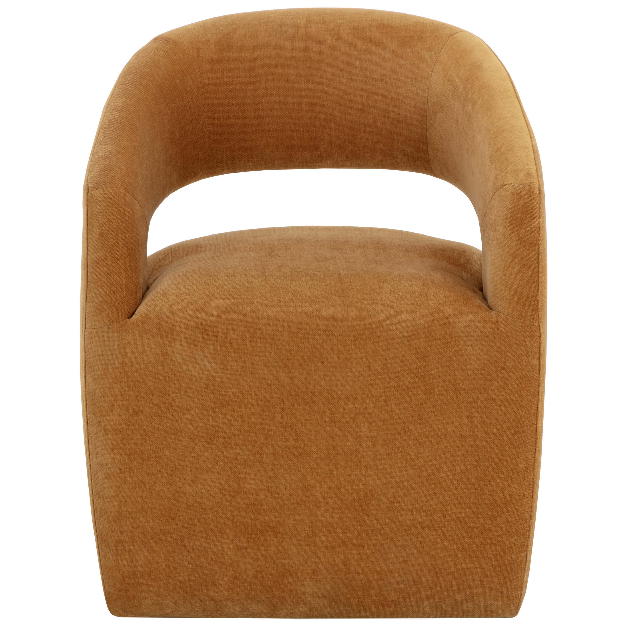 Lloret Wheeled Dining Chair, Danny Amber, Set of 2 - Image 2