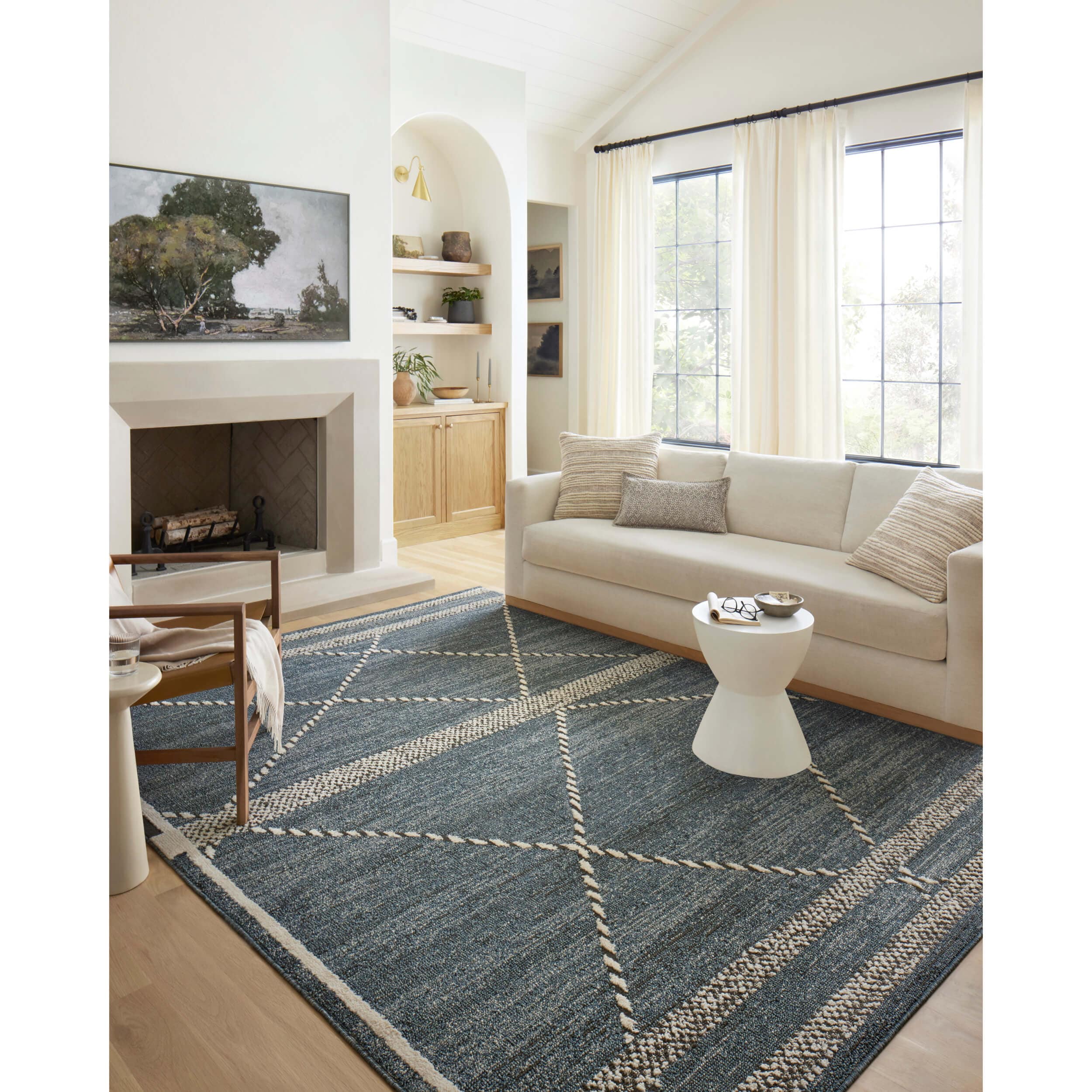 Loloi Rug Fabian FAB-01, Denim/Charcoal - Image 6