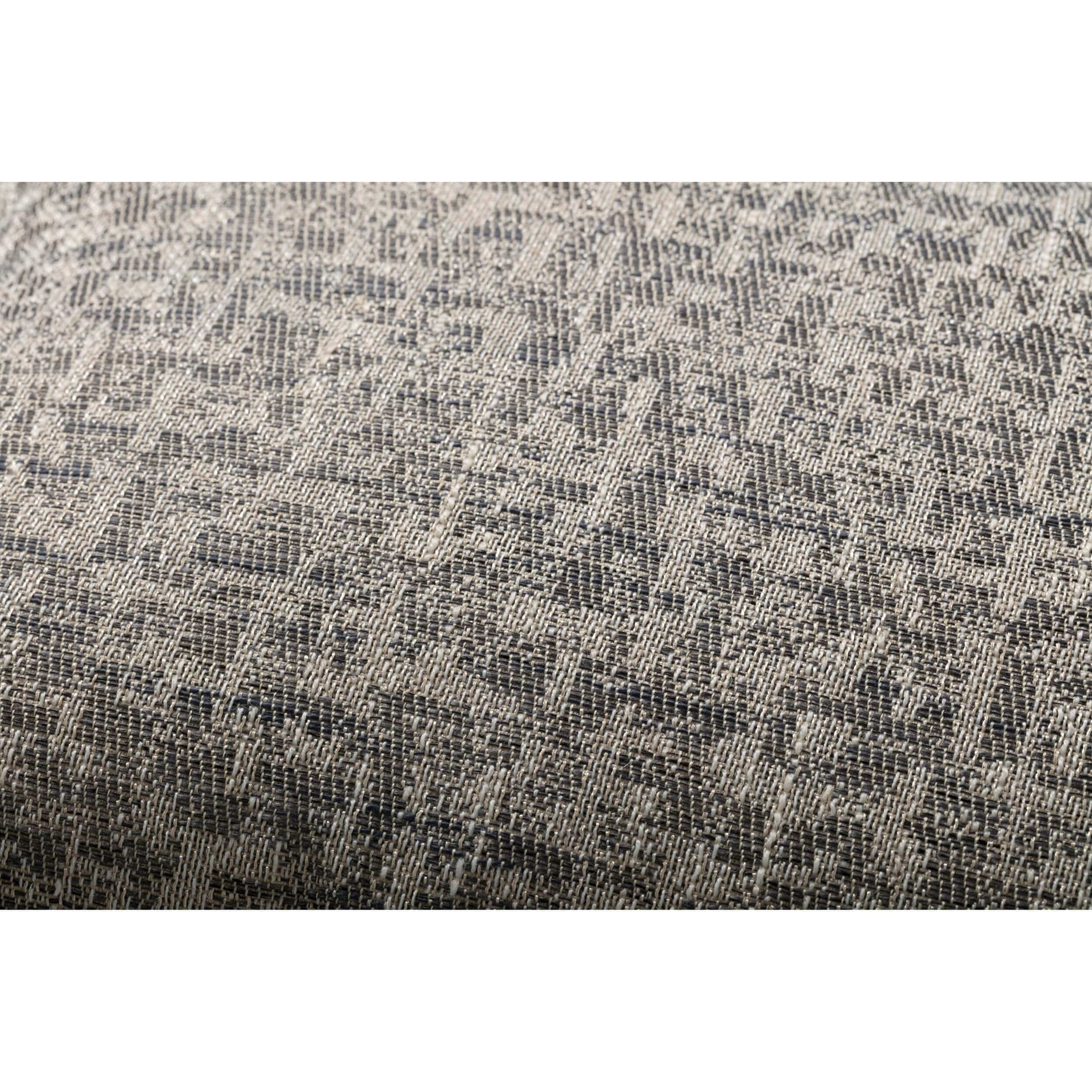 Loloi Jacquard Woven Pillow, Grey - Image 3