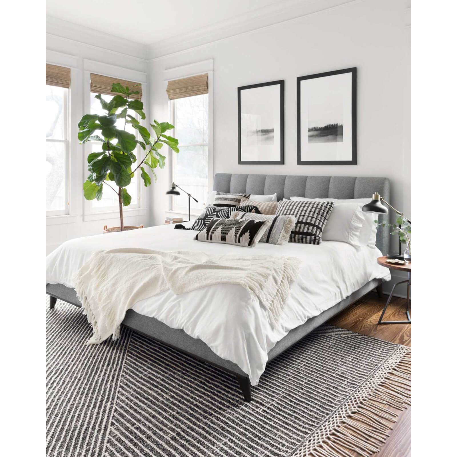 Magnolia Home by Joanna Gaines x Loloi Rug Newton NET-01, Charcoal/Ivory - Image 4