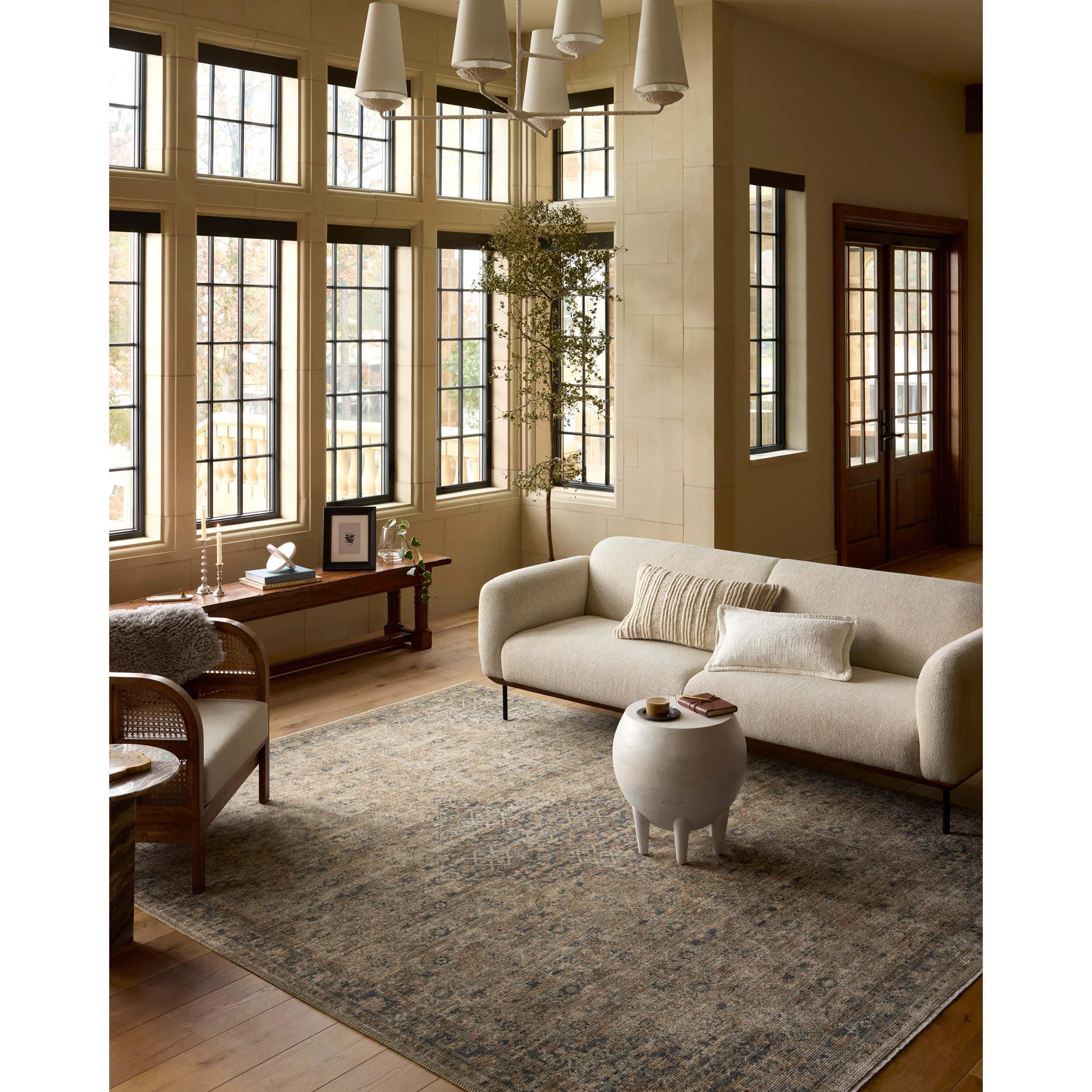 Loloi Rug Heritage HER-08, Sage/Navy - Image 3
