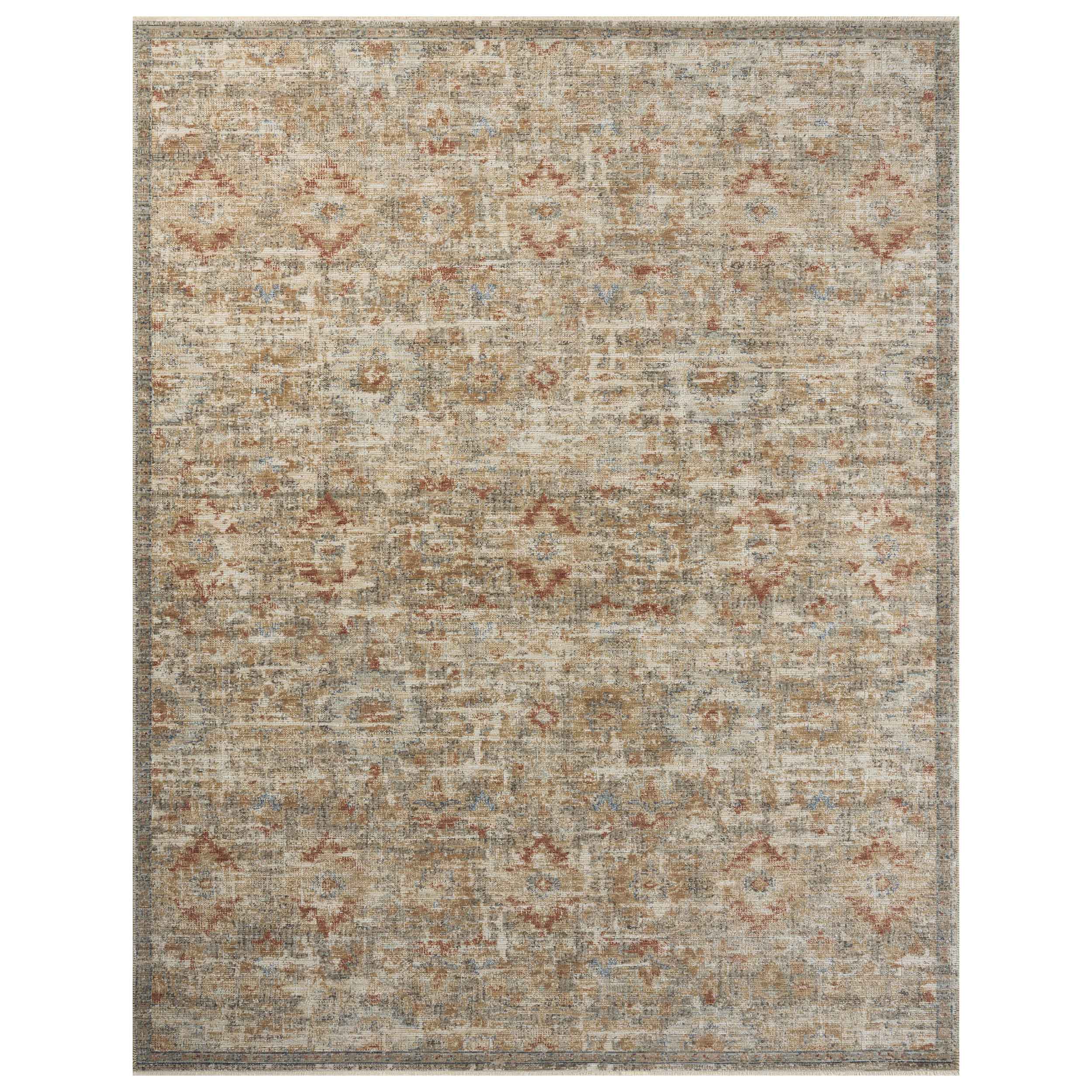 Loloi Rug Heritage HER-10, Grey/Sunset