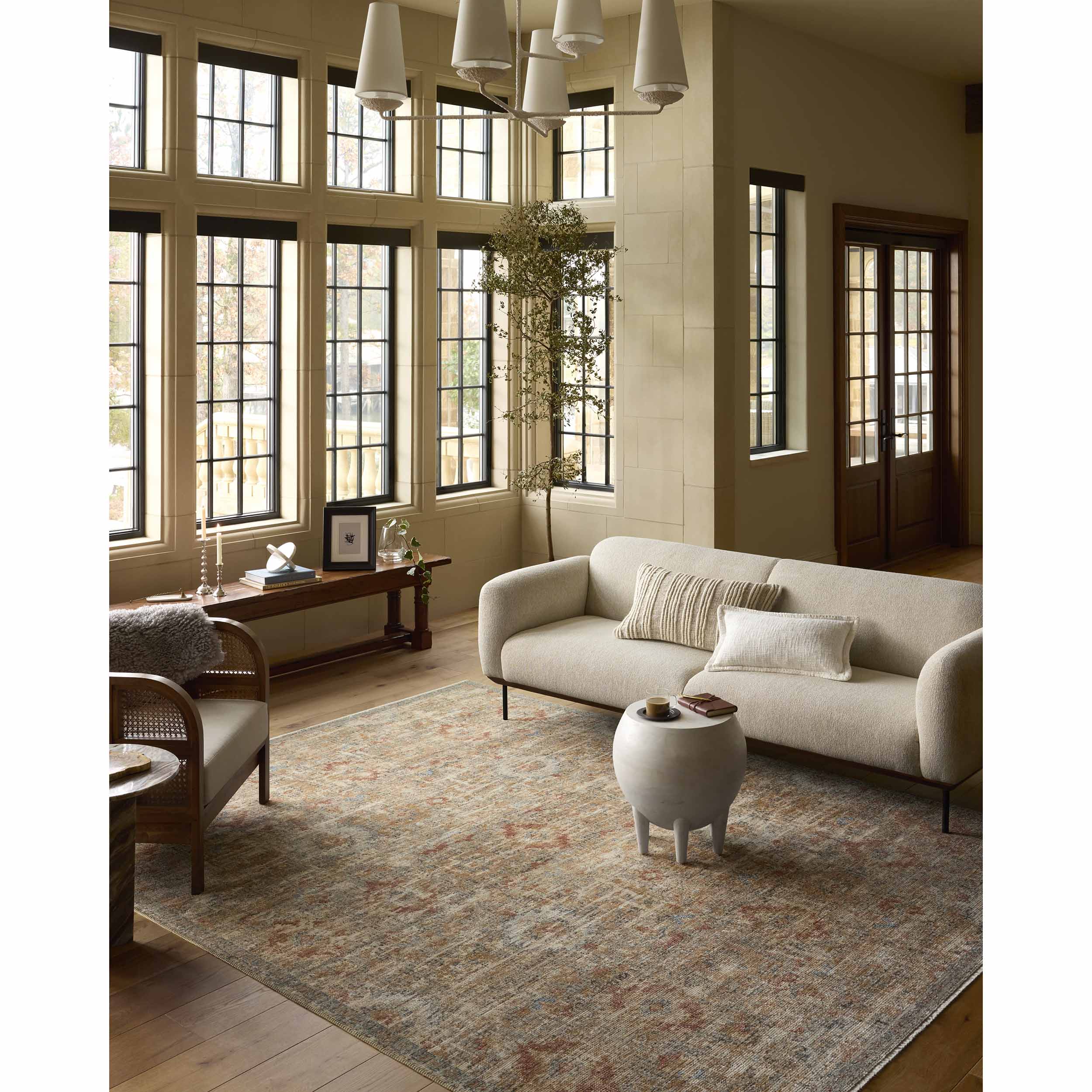 Loloi Rug Heritage HER-10, Grey/Sunset - Image 6