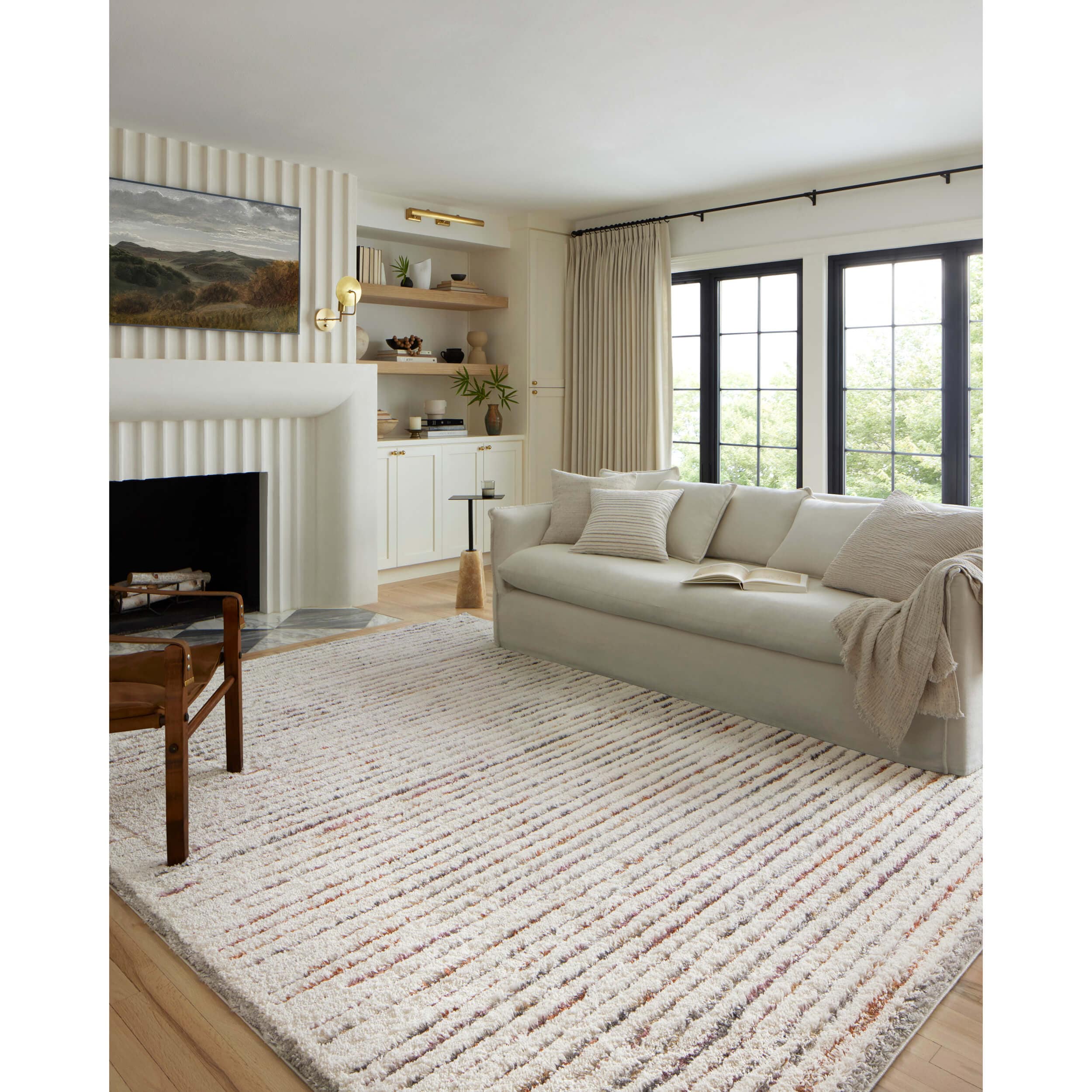 Loloi Rug Levitt Shag LEV-01, Ivory/Multi - Image 7