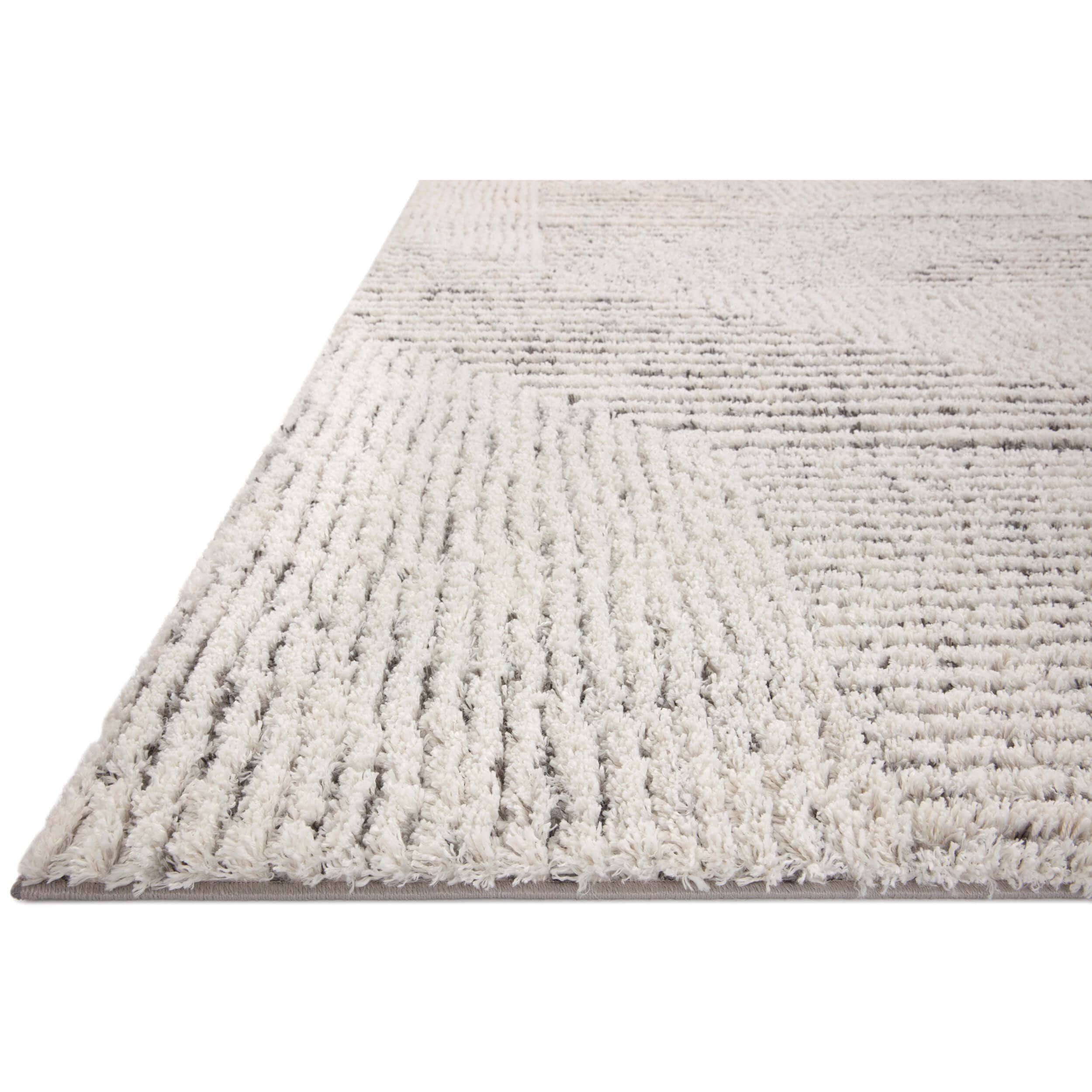Loloi Rug Levitt Shag LEV-02, Ivory/Grey - Image 2