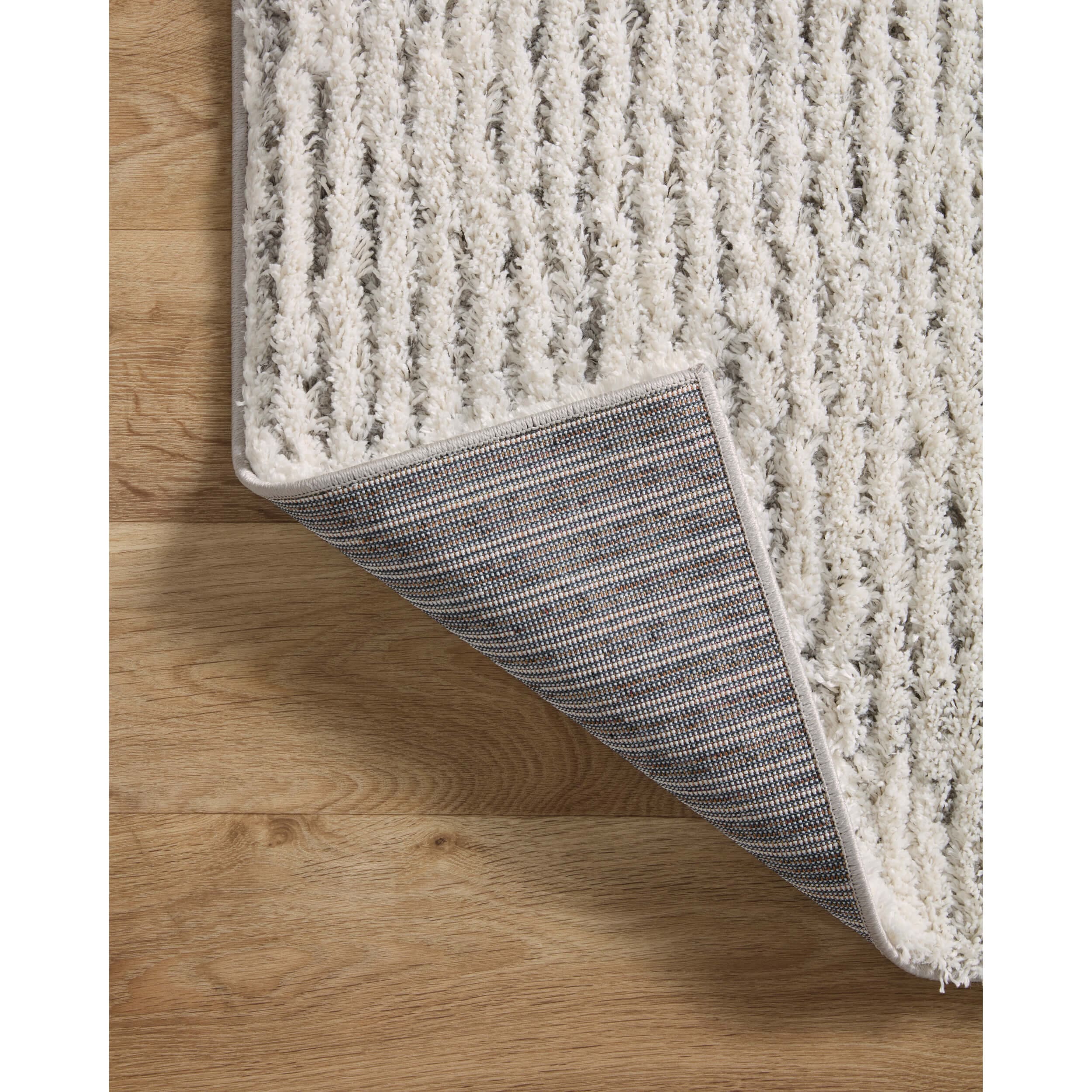 Loloi Rug Levitt Shag LEV-02, Ivory/Grey - Image 4