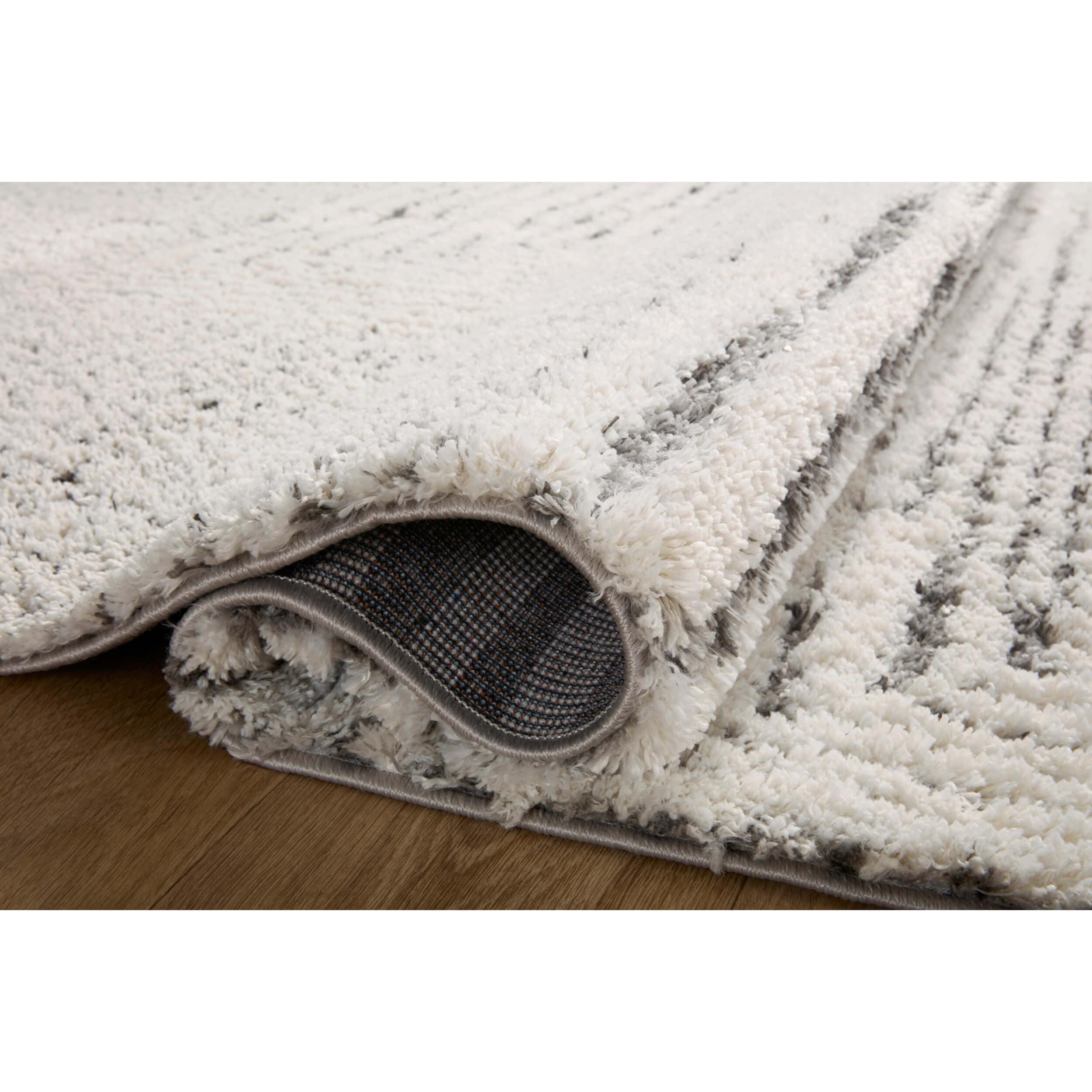Loloi Rug Levitt Shag LEV-02, Ivory/Grey - Image 5