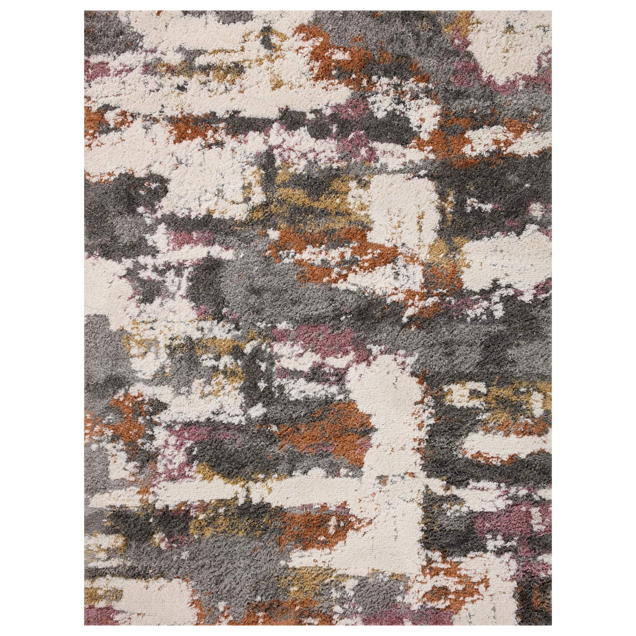 Loloi Rug Levitt Shag LEV-04, Grey/Multi