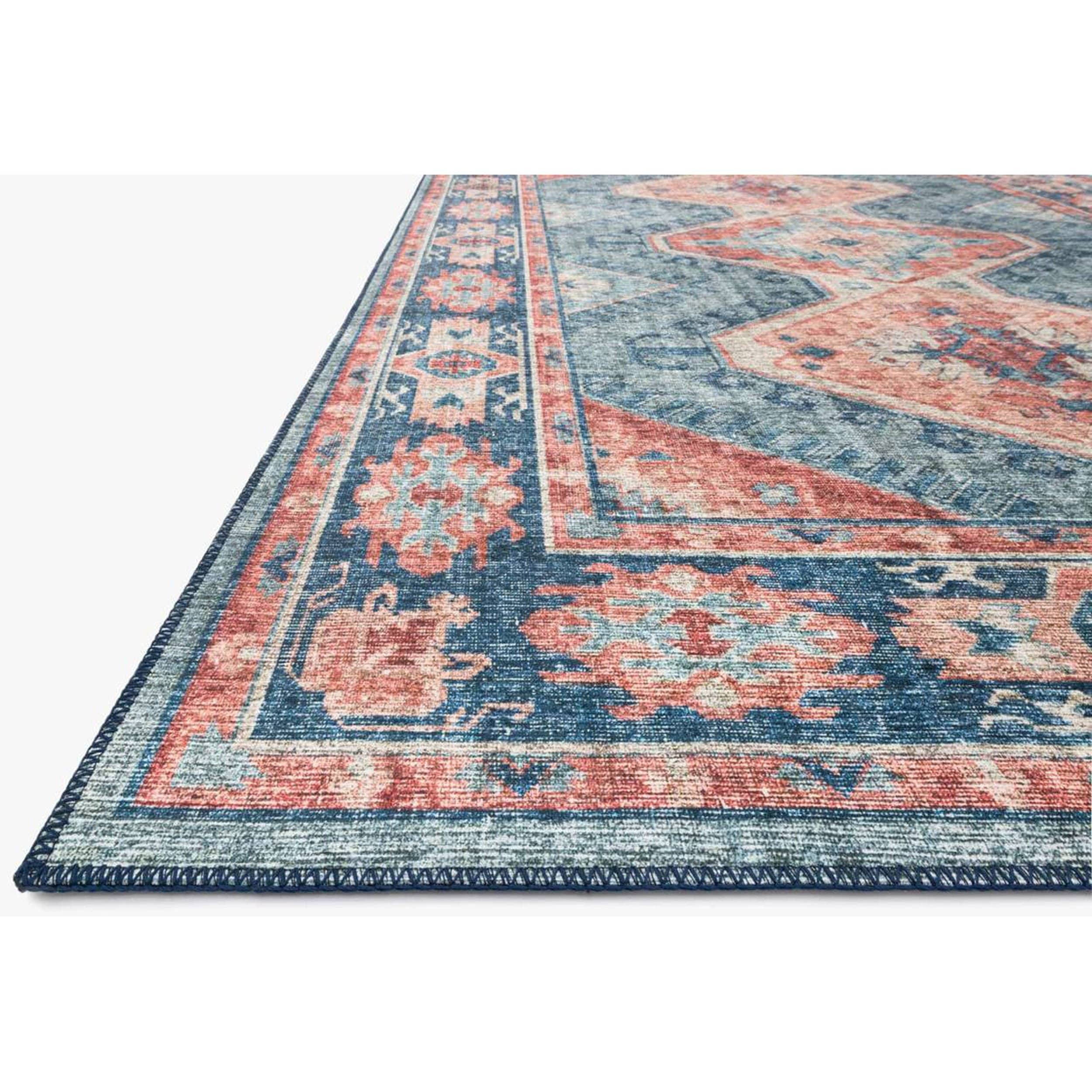 Loloi Rug Skye SKY-03, Turquoise/Terracotta - Image 2