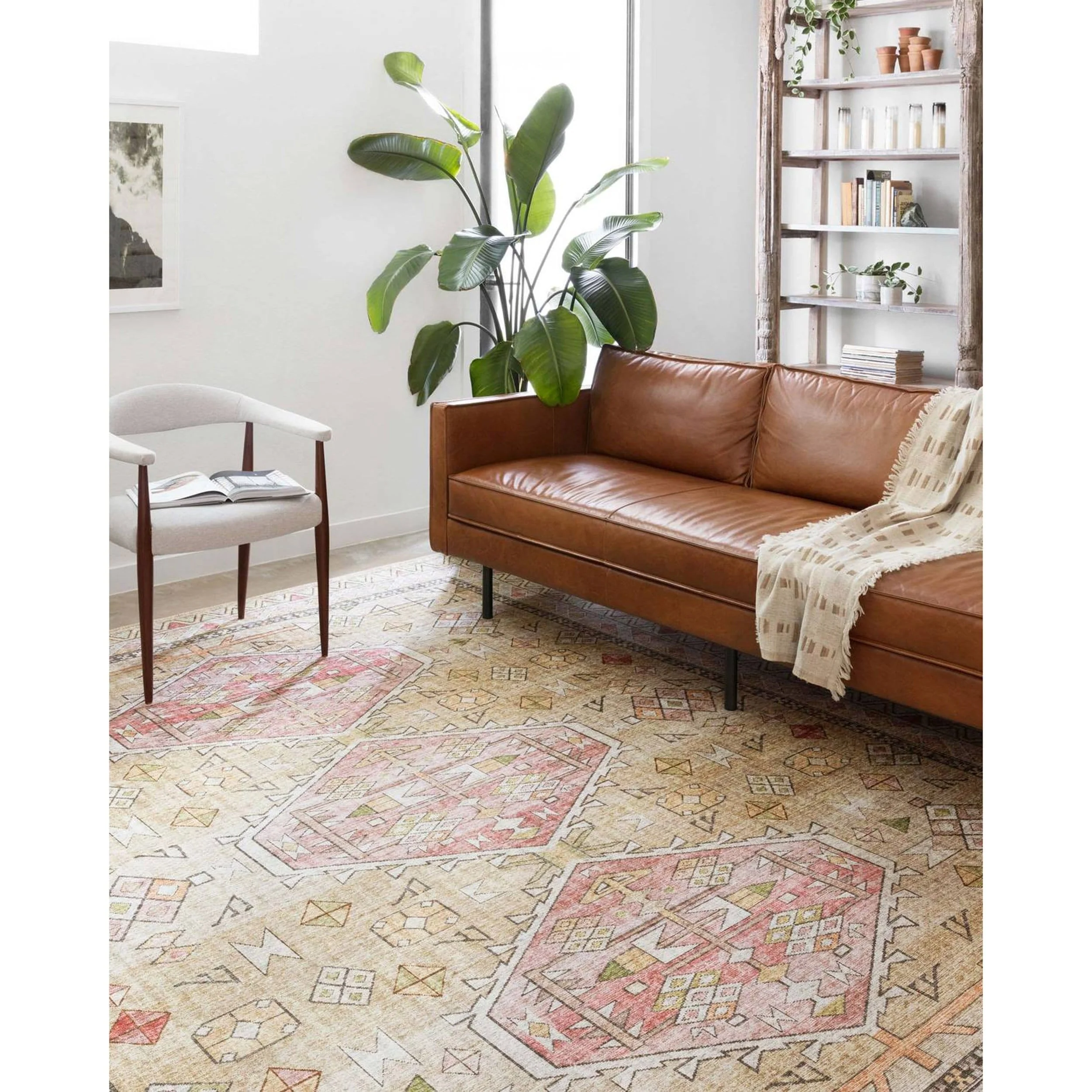 Loloi Rug Skye SKY-04, Gold/Blush - Image 7