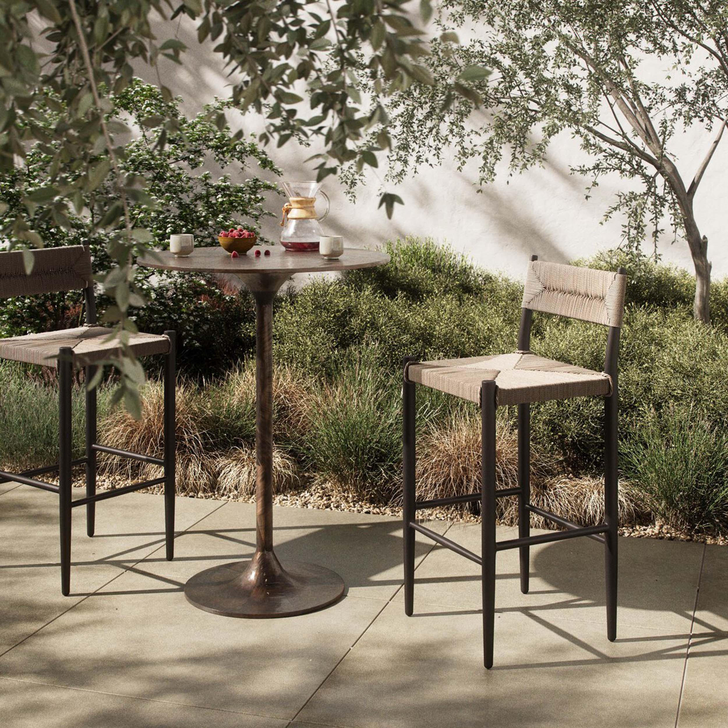 Lomas Outdoor Bar & Counter Stool, Textured Dune by Four Hands - Image 10