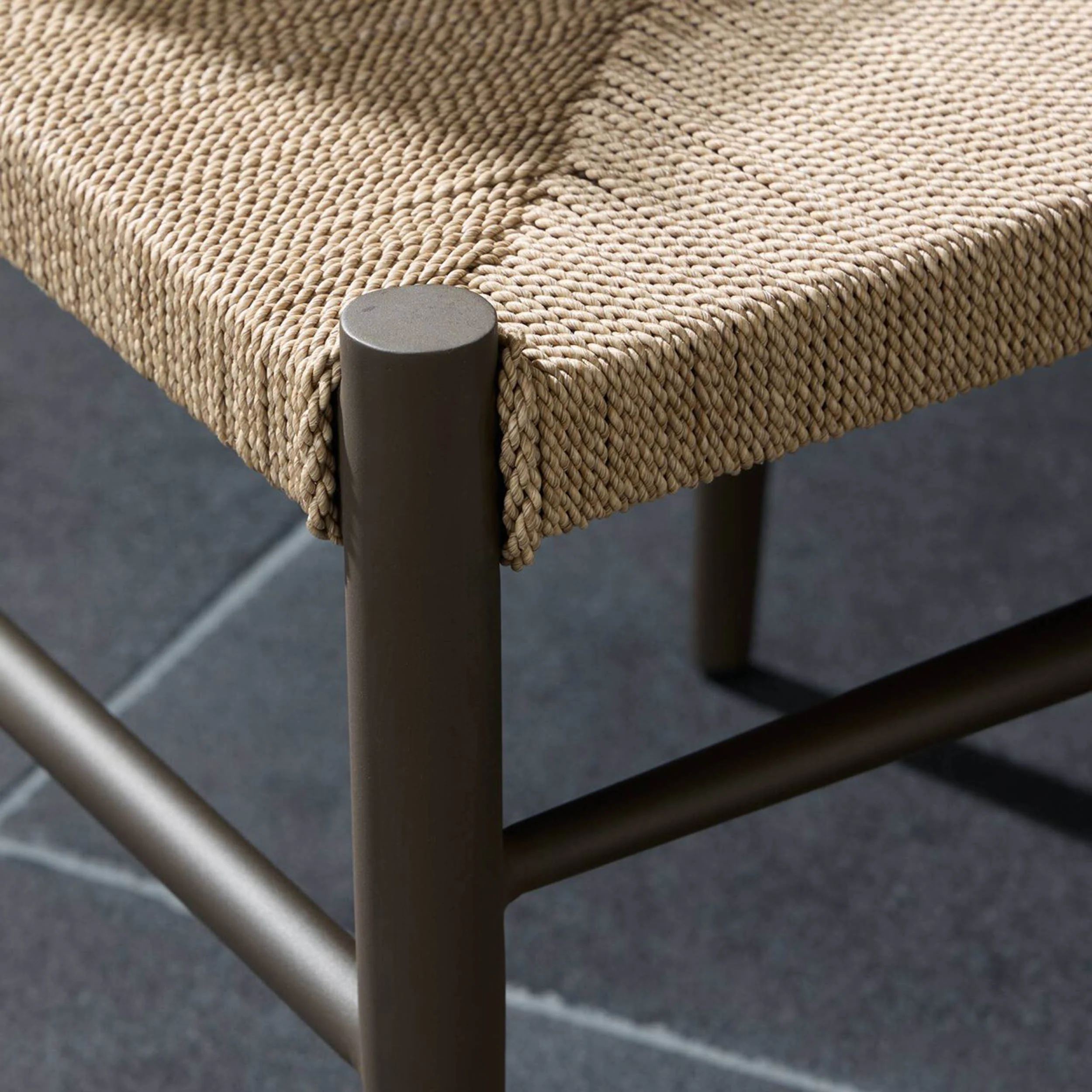 Lomas Outdoor Dining Chair, Textured Dune, Set of 2 by Four Hands - Image 4