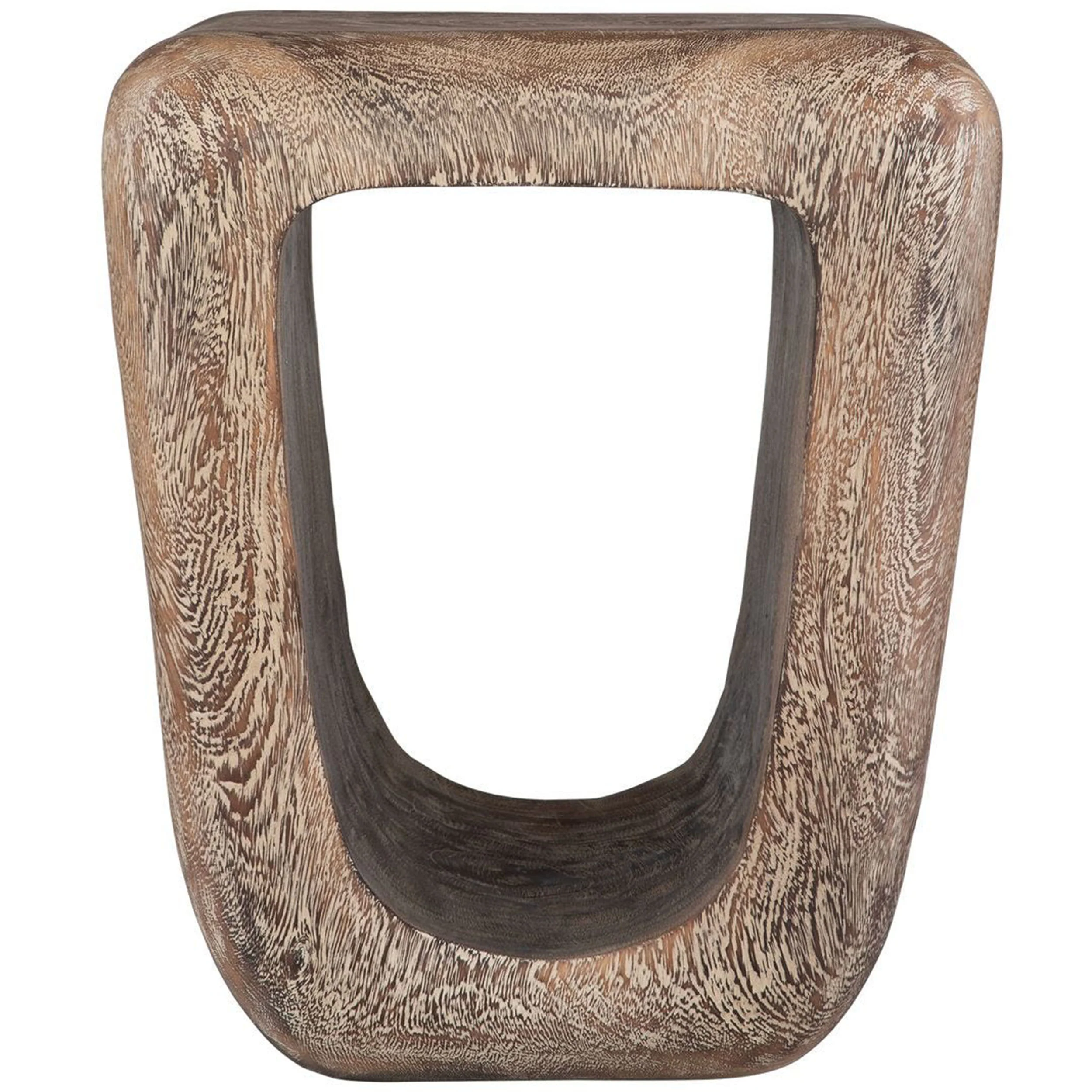 Loophole Accent Stool, Bleached Wash - Image 2