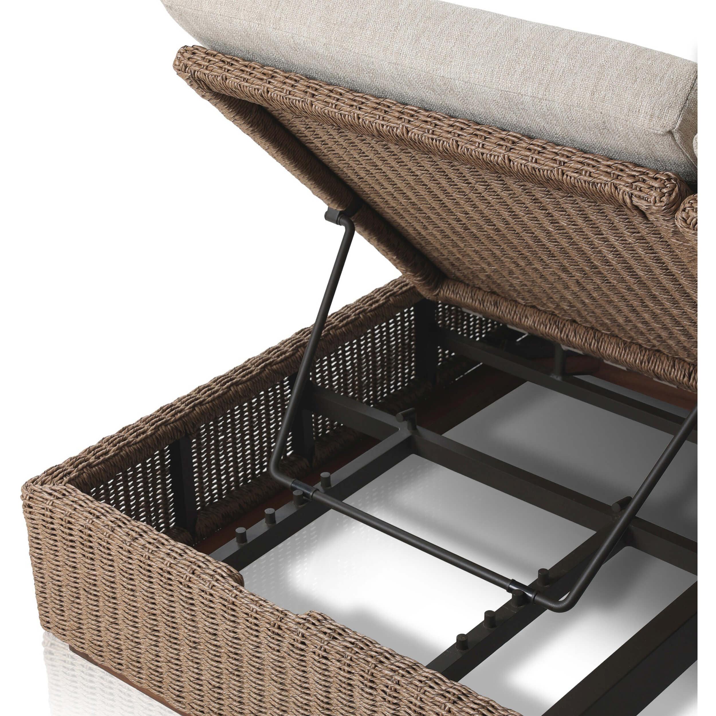 Lorelei Outdoor Double Chaise, Alessi Buff by Four Hands - Image 7