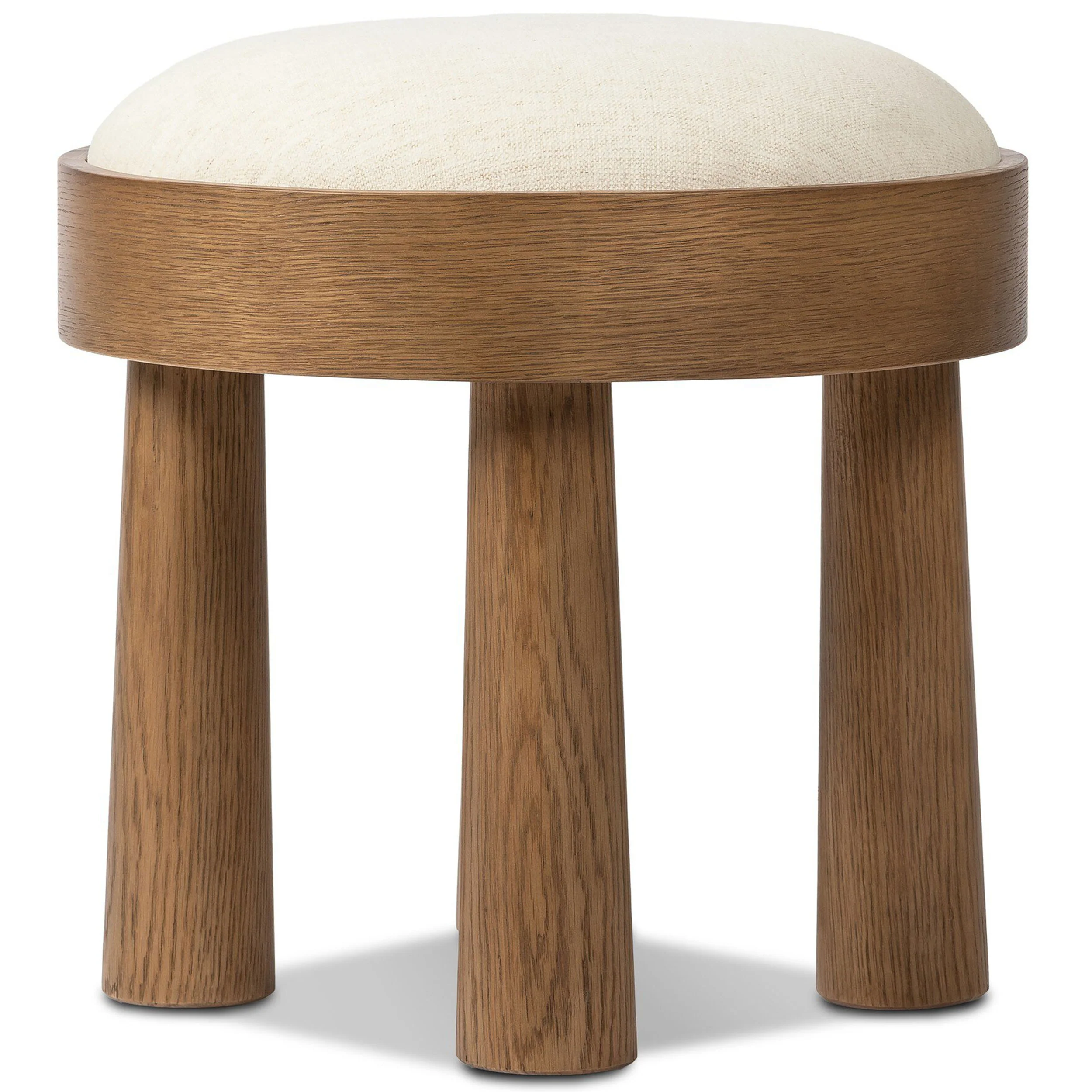 Louise Accent Stool, Nomad Snow by Four Hands - Image 3
