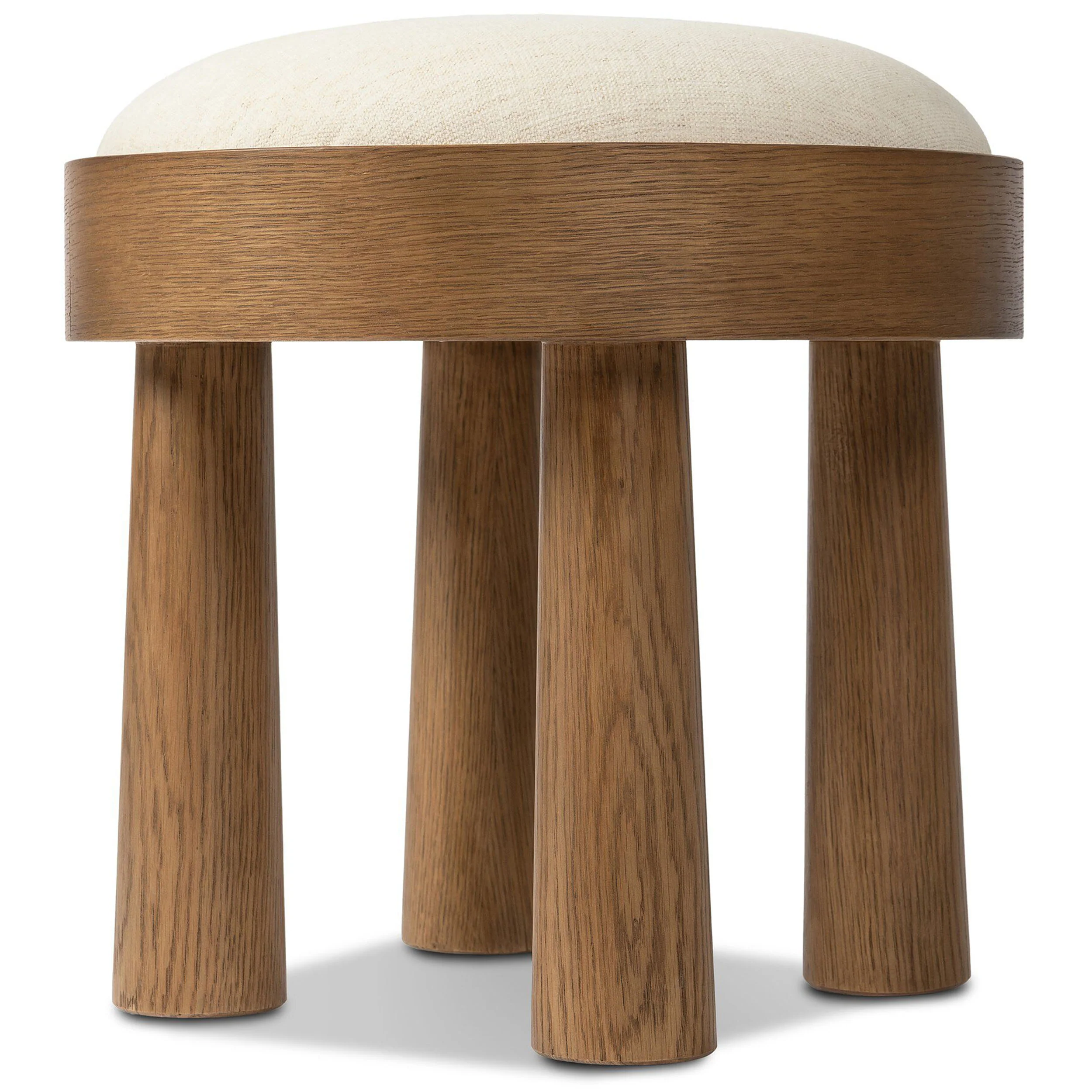 Louise Accent Stool, Nomad Snow by Four Hands - Image 4