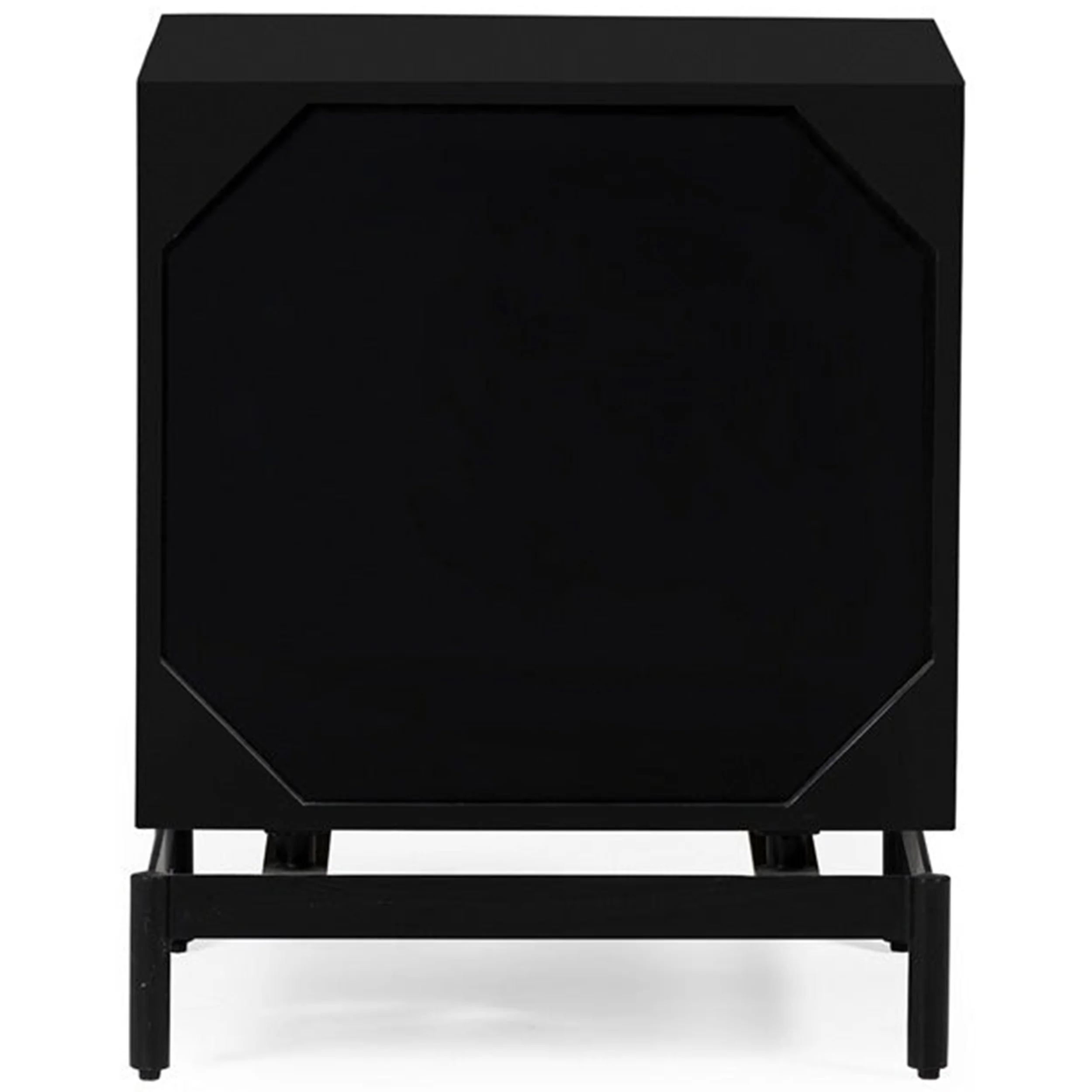 Louisina Luxe Nightstand, Charcoal - Image 4