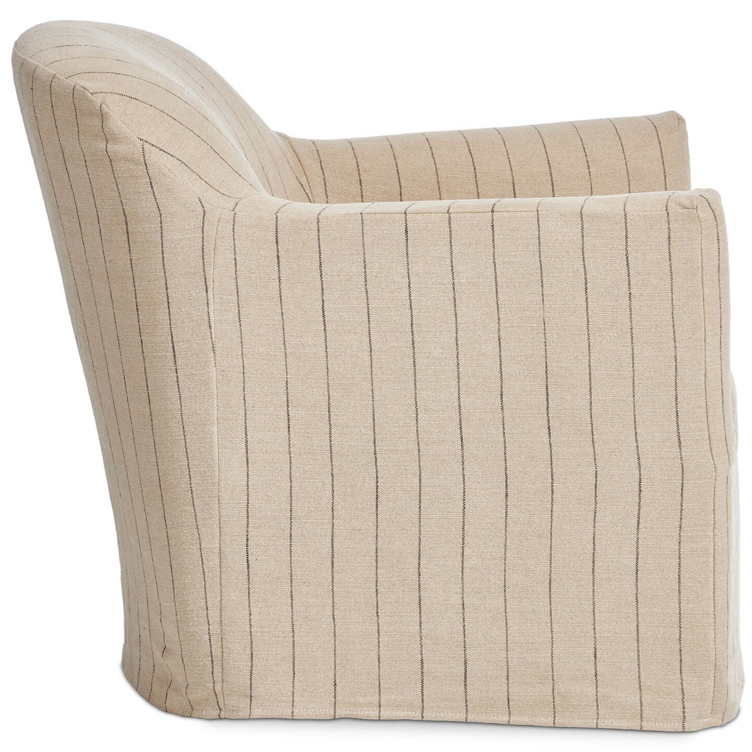 Lowell Slipcover Swivel Chair, Lavon Flint by Amber Lewis x Four Hands - Image 2