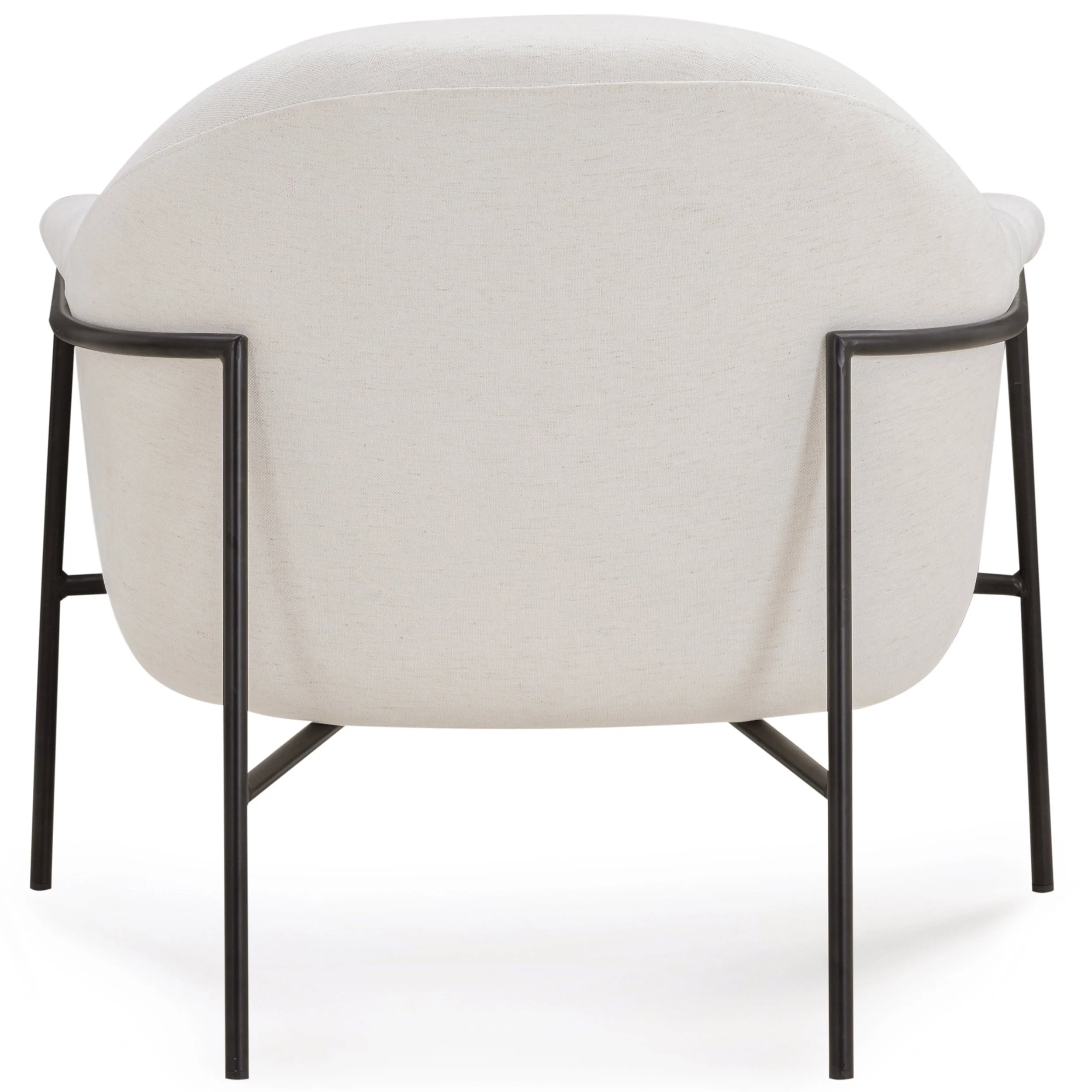 Lua Chenille Accent Chair, Cream - Image 4
