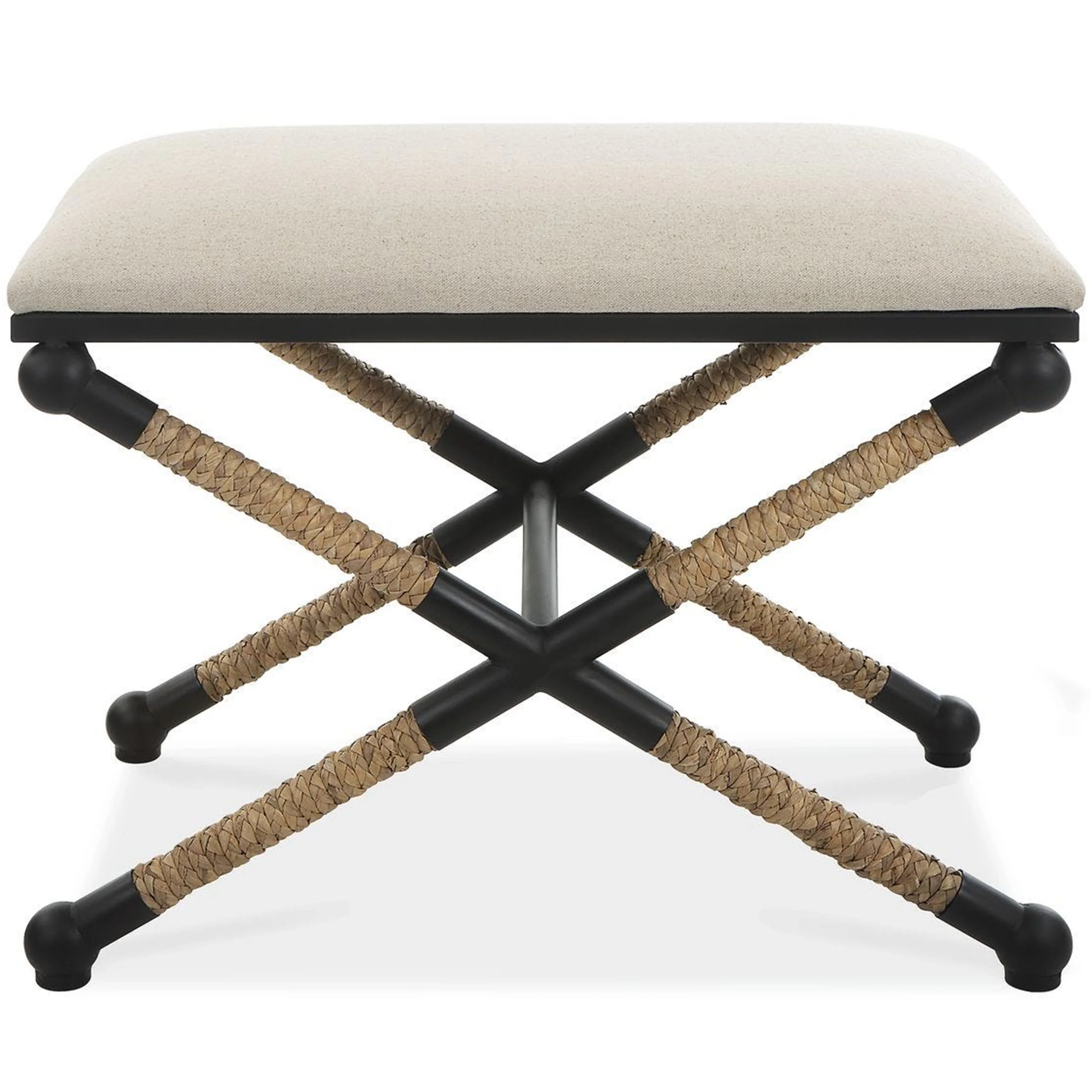 Lucian Accent Stool, Beige - Image 2