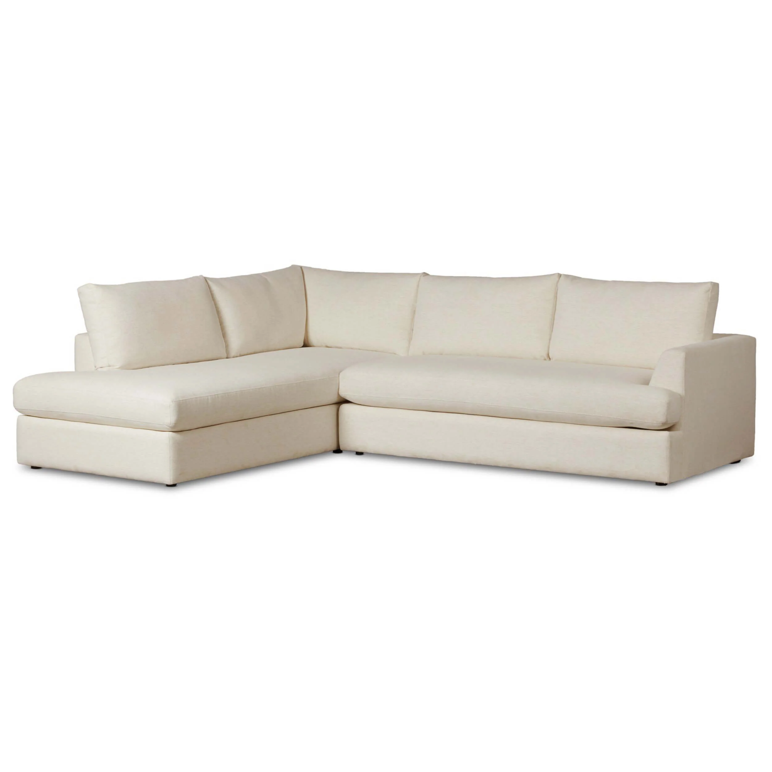 Lucien 2 Piece Sectional, Nomad Snow by Four Hands