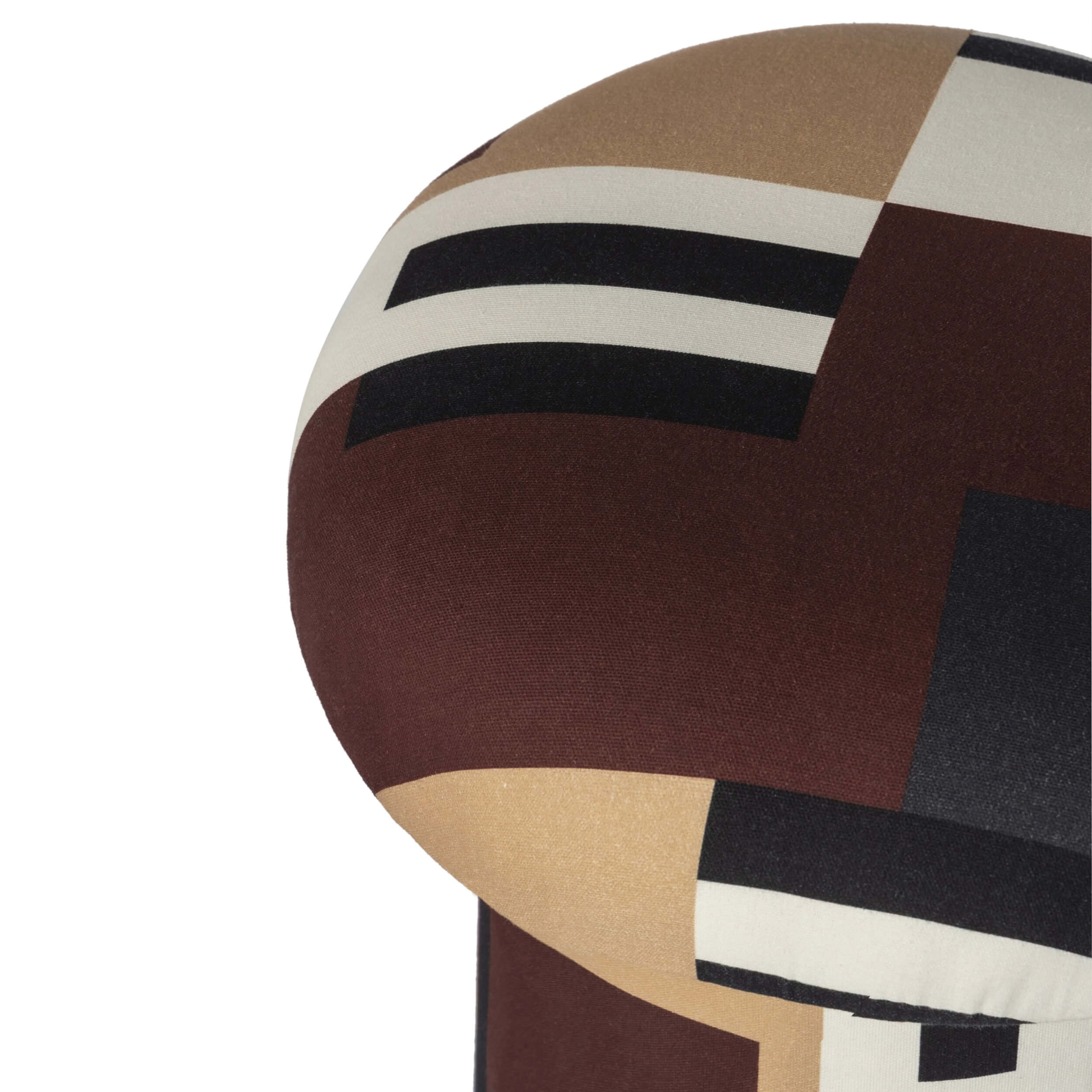 Lucy Mushroom Stool, Mud Brown - Image 3