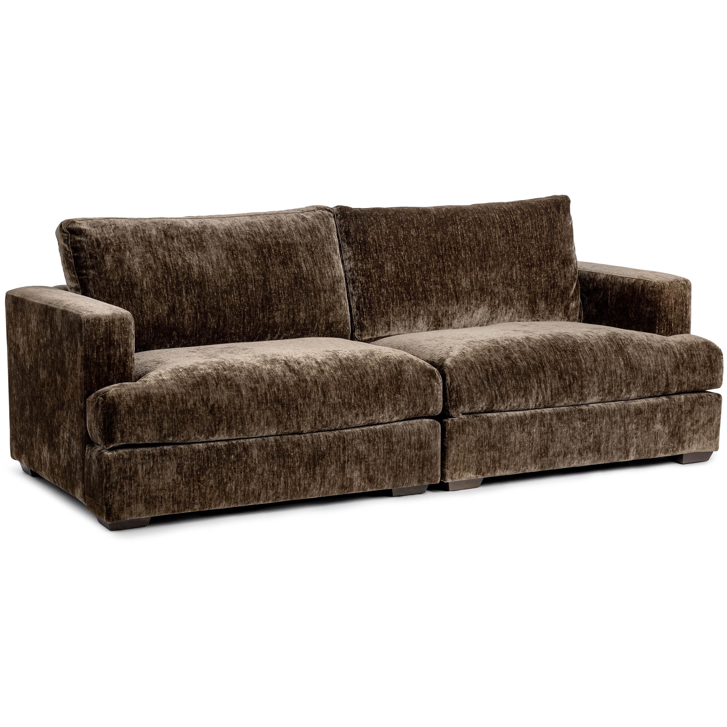 Ludwig 2 Piece Sofa, Mossed Brown - Image 2