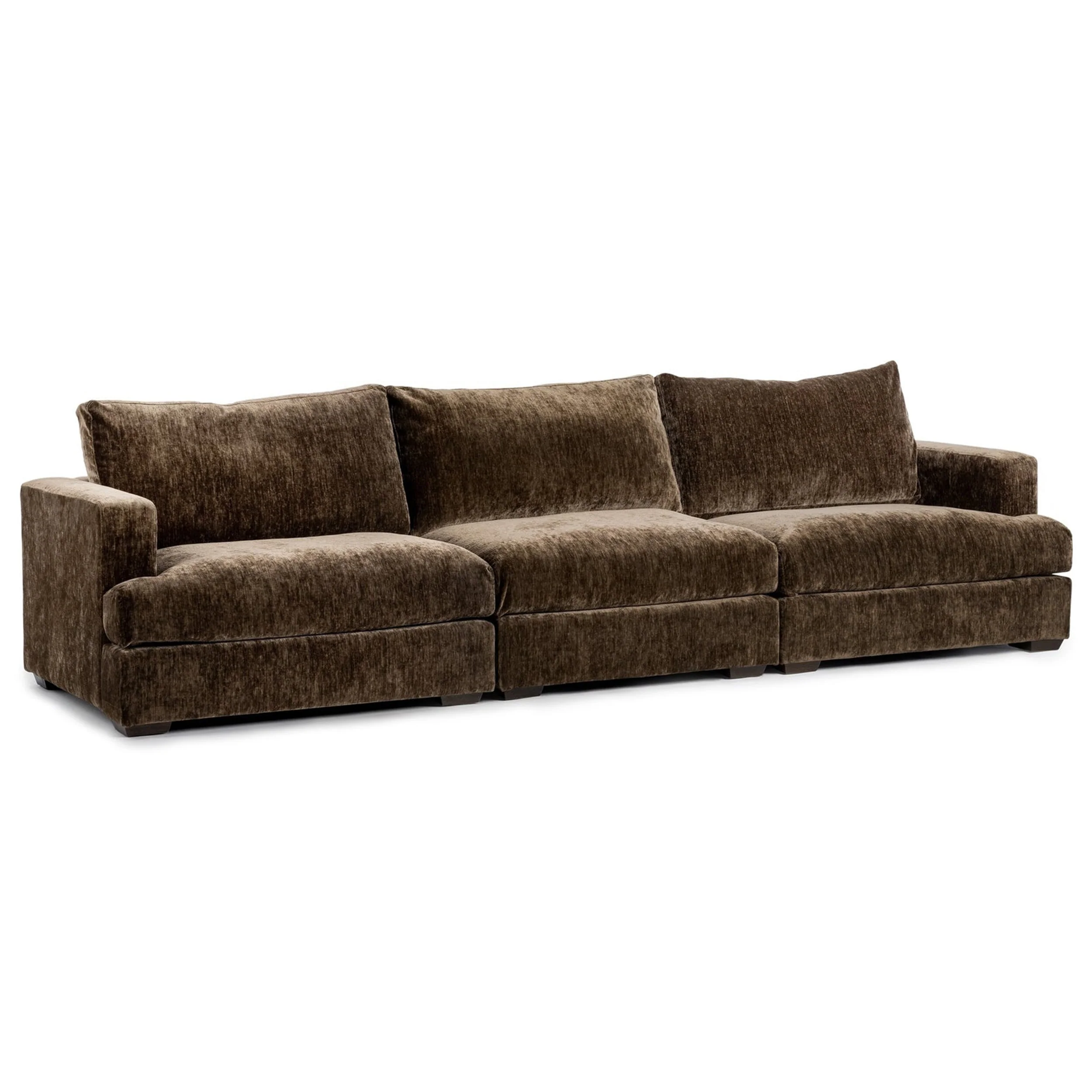 Ludwig 3 Piece Sofa, Mossed Brown - Image 2