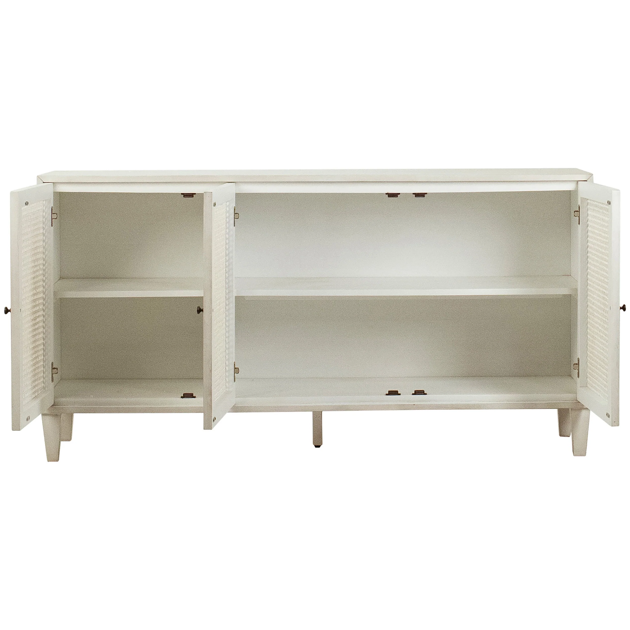 Lugano 3 Door Sideboard, White Wash - Image 3