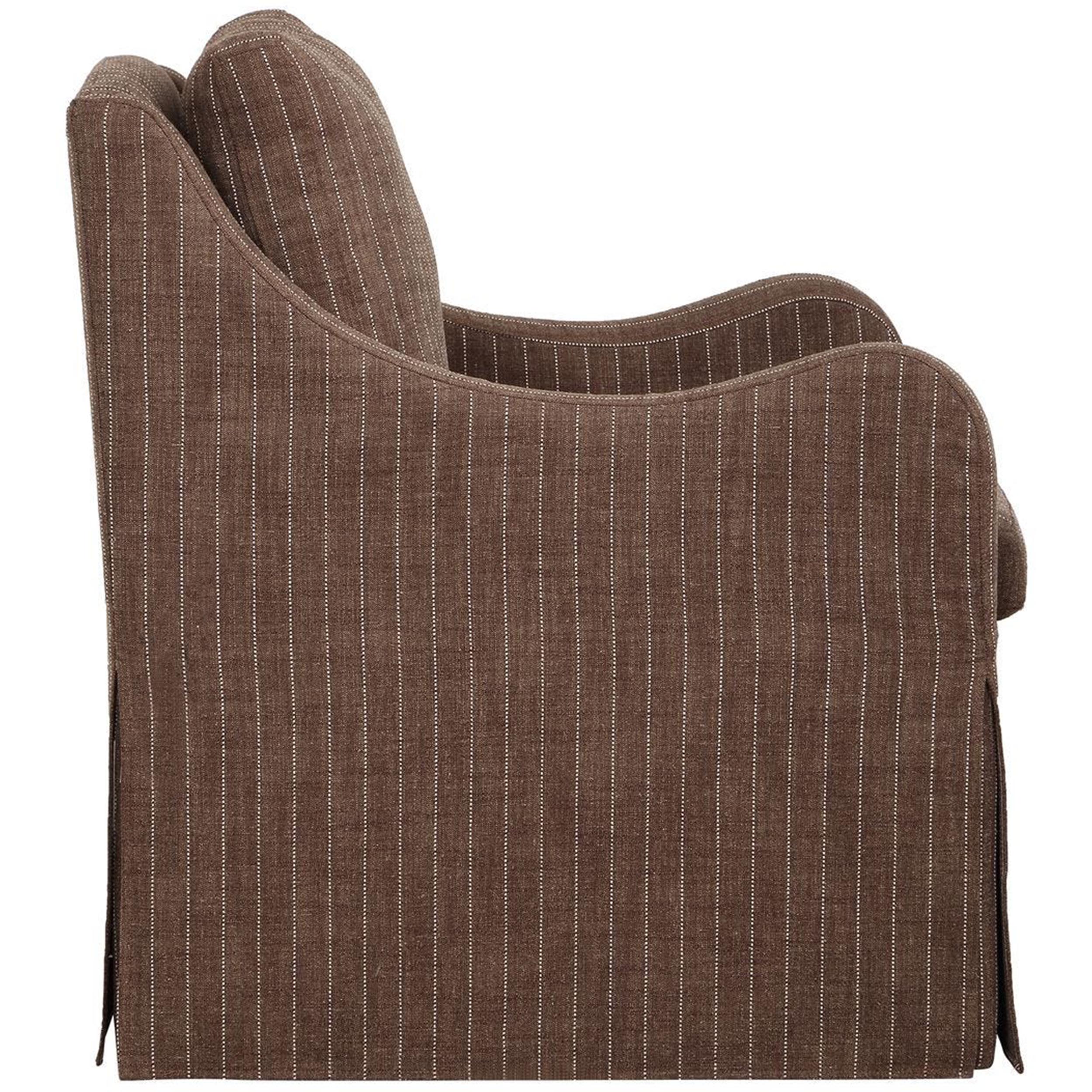 Luisa Swivel Chair, Teak Brown - Image 3