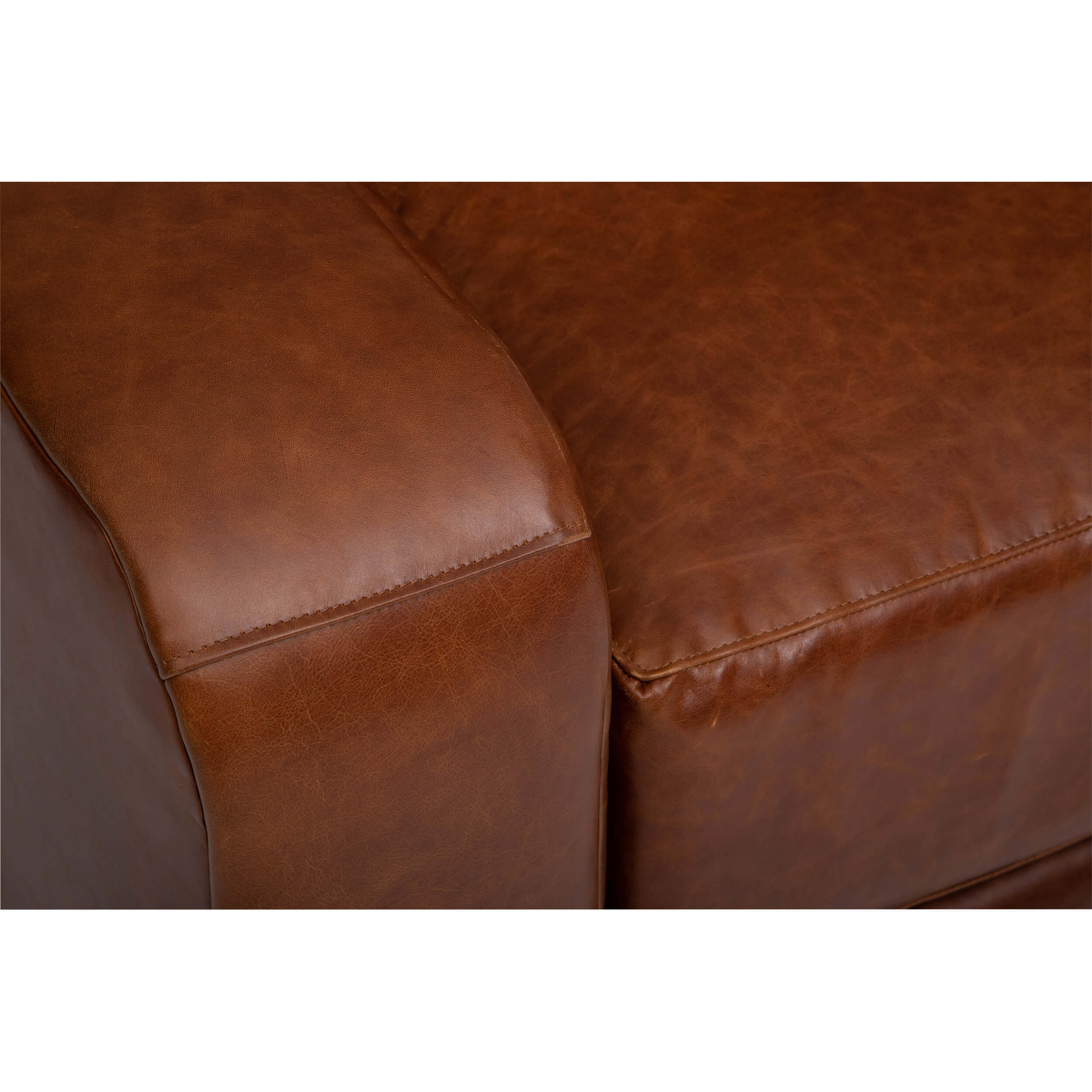 Luka Leather Swivel Chair, Laguna Cognac - Image 4
