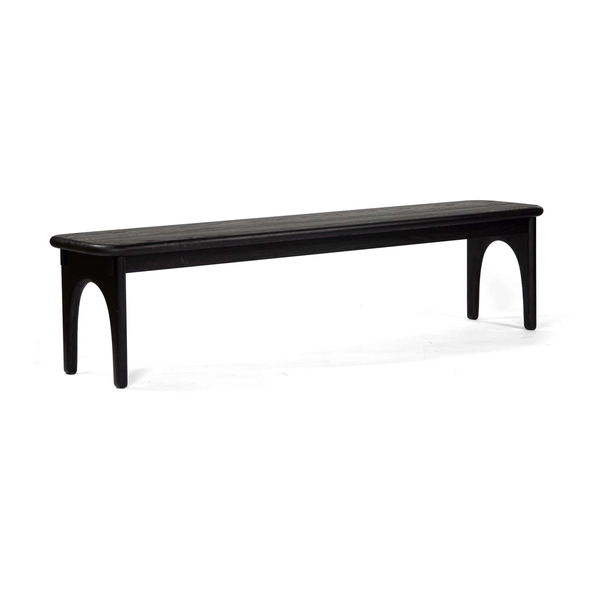 Luna Dining Bench, Charcoal