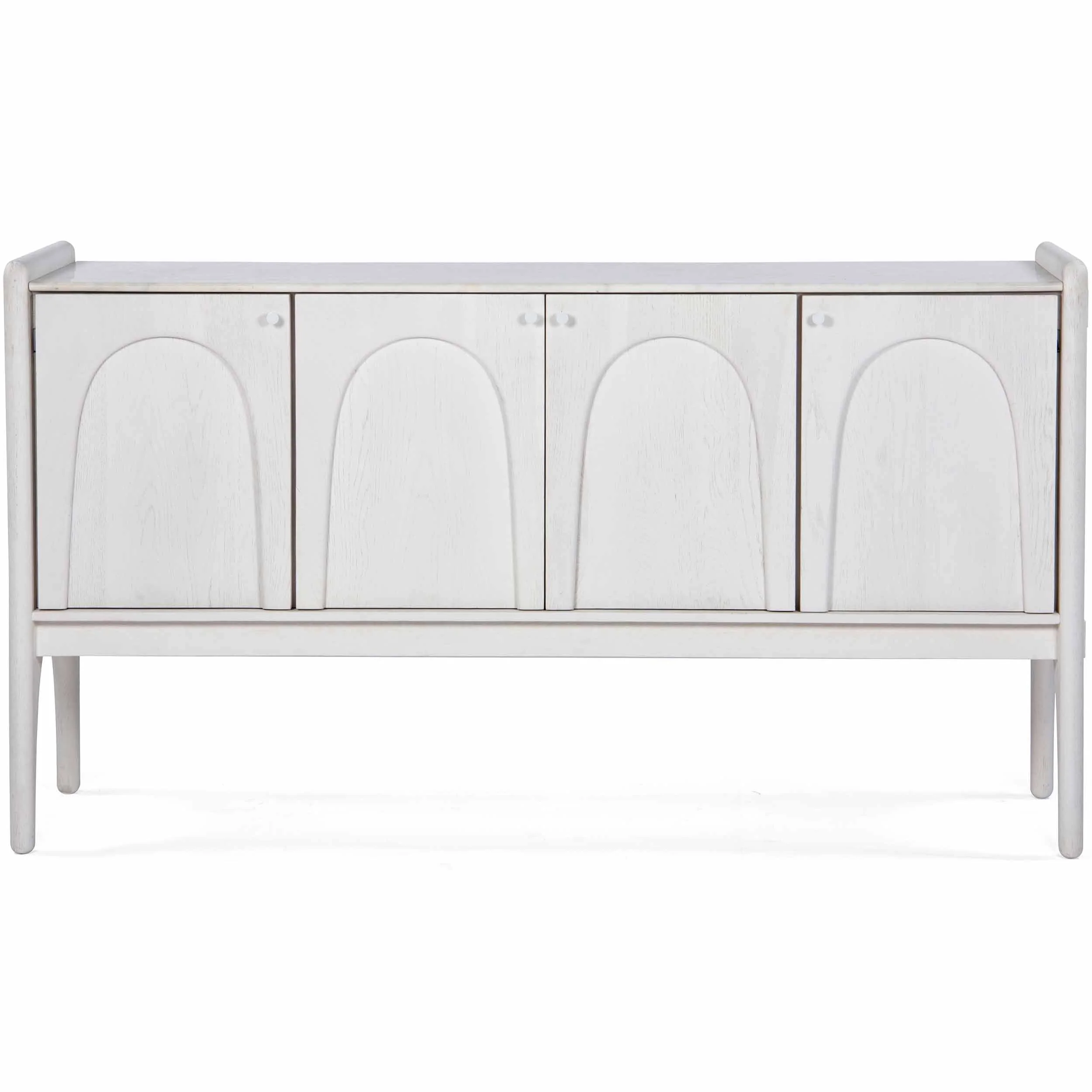 Luna Marble-Top Sideboard, Whitewash - Image 2