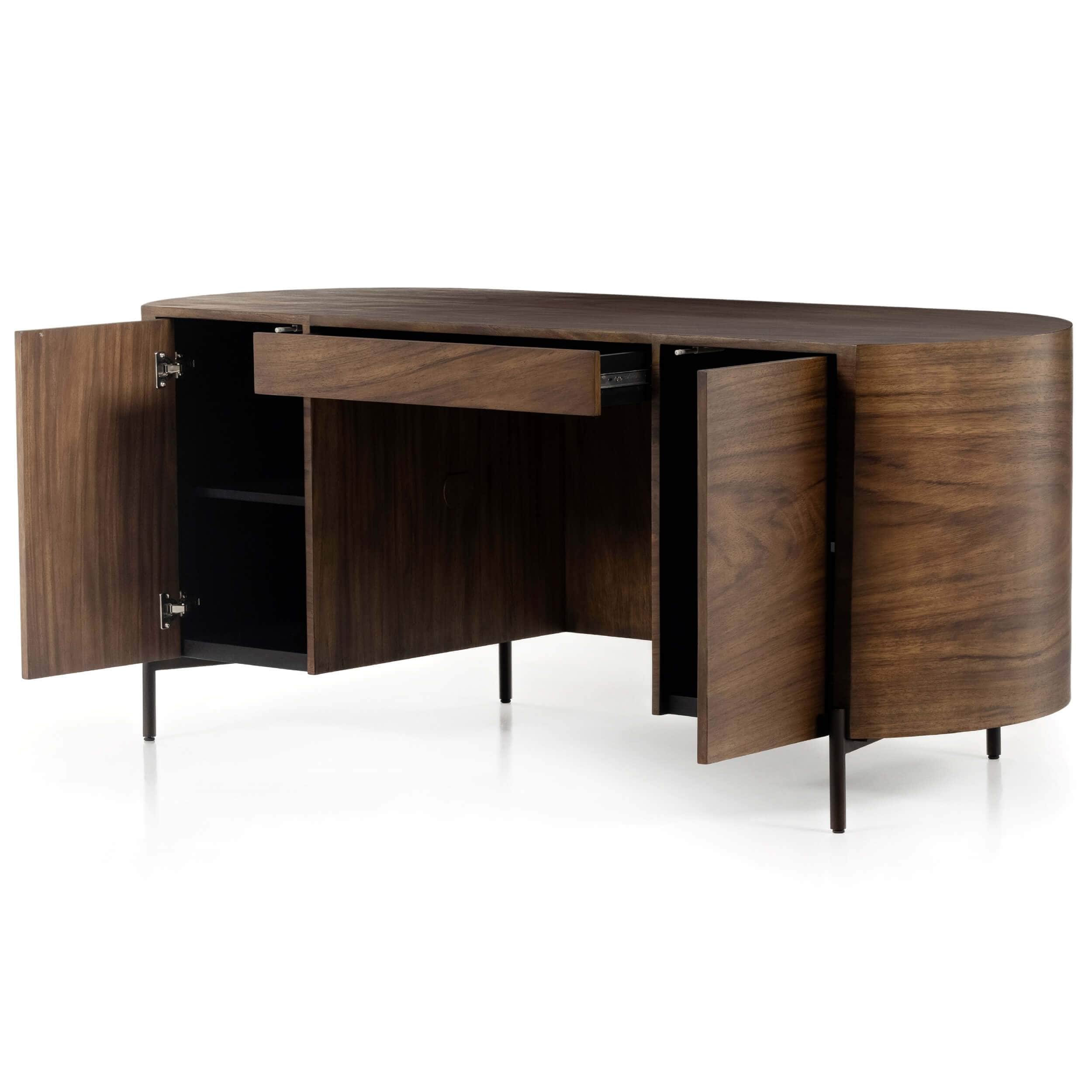 Lunas Executive Desk, Caramel Guanacaste by Four Hands - Image 4