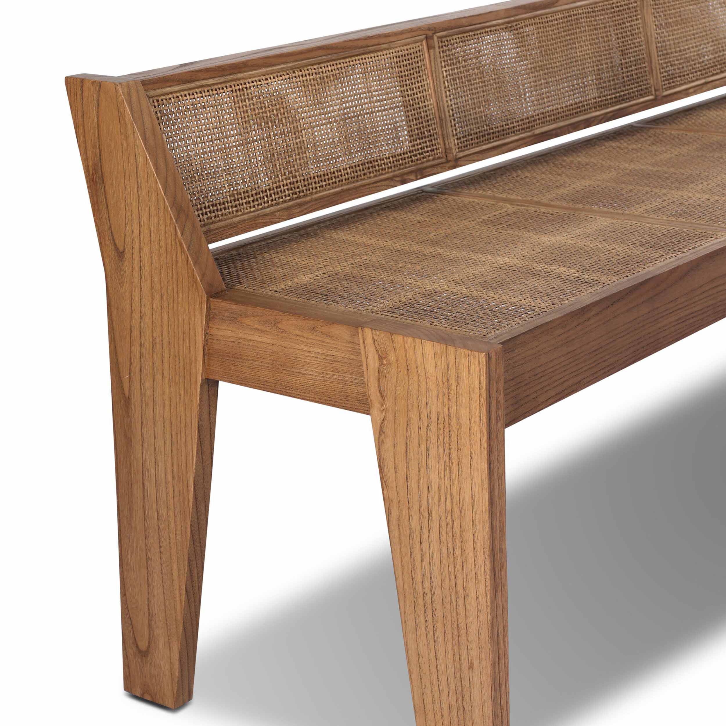 Lutz Accent Bench, Toasted Sungkai by Four Hands - Image 5