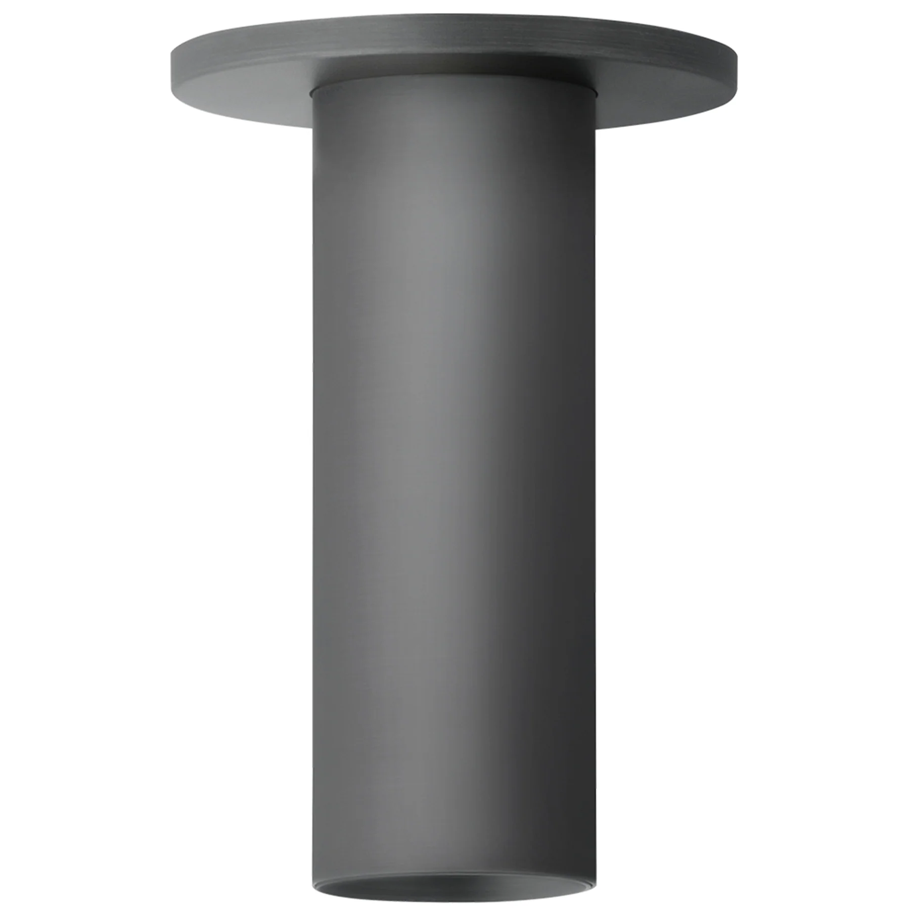 Luxe Cylinder Flush Mount, Matte Black