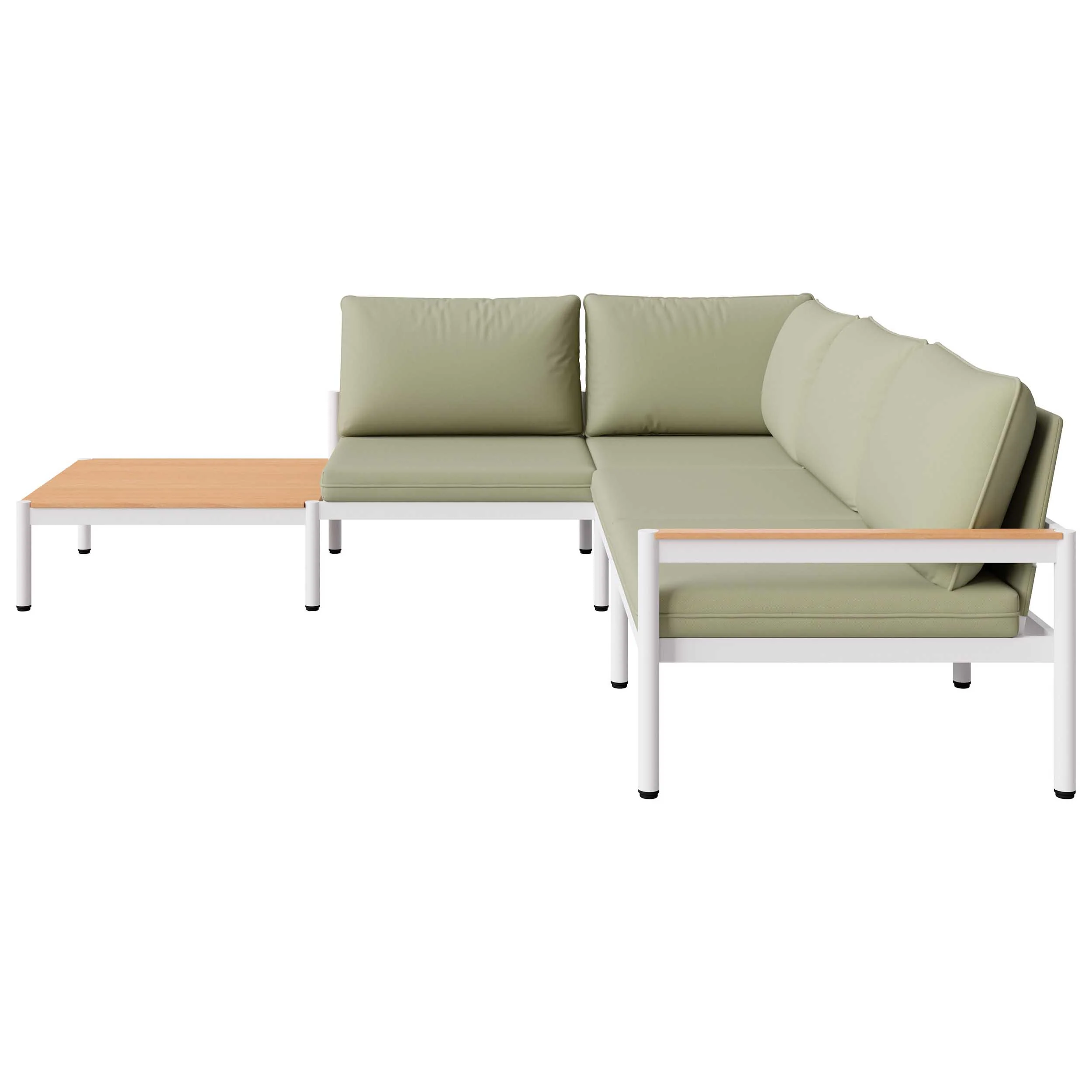 Lychee Sectional, Green - Image 4