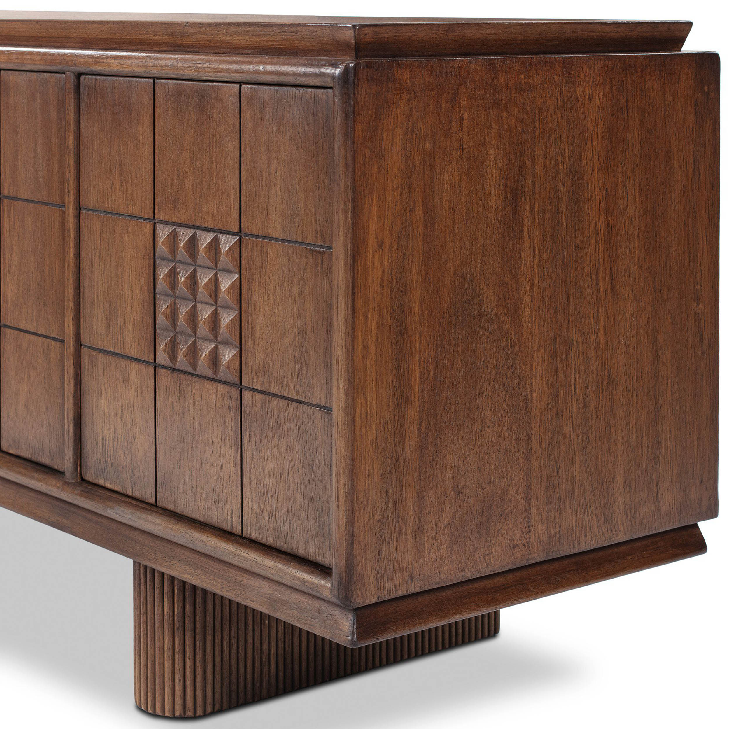 Lyle Media Console, Rust Rubberwood by Four Hands - Image 6