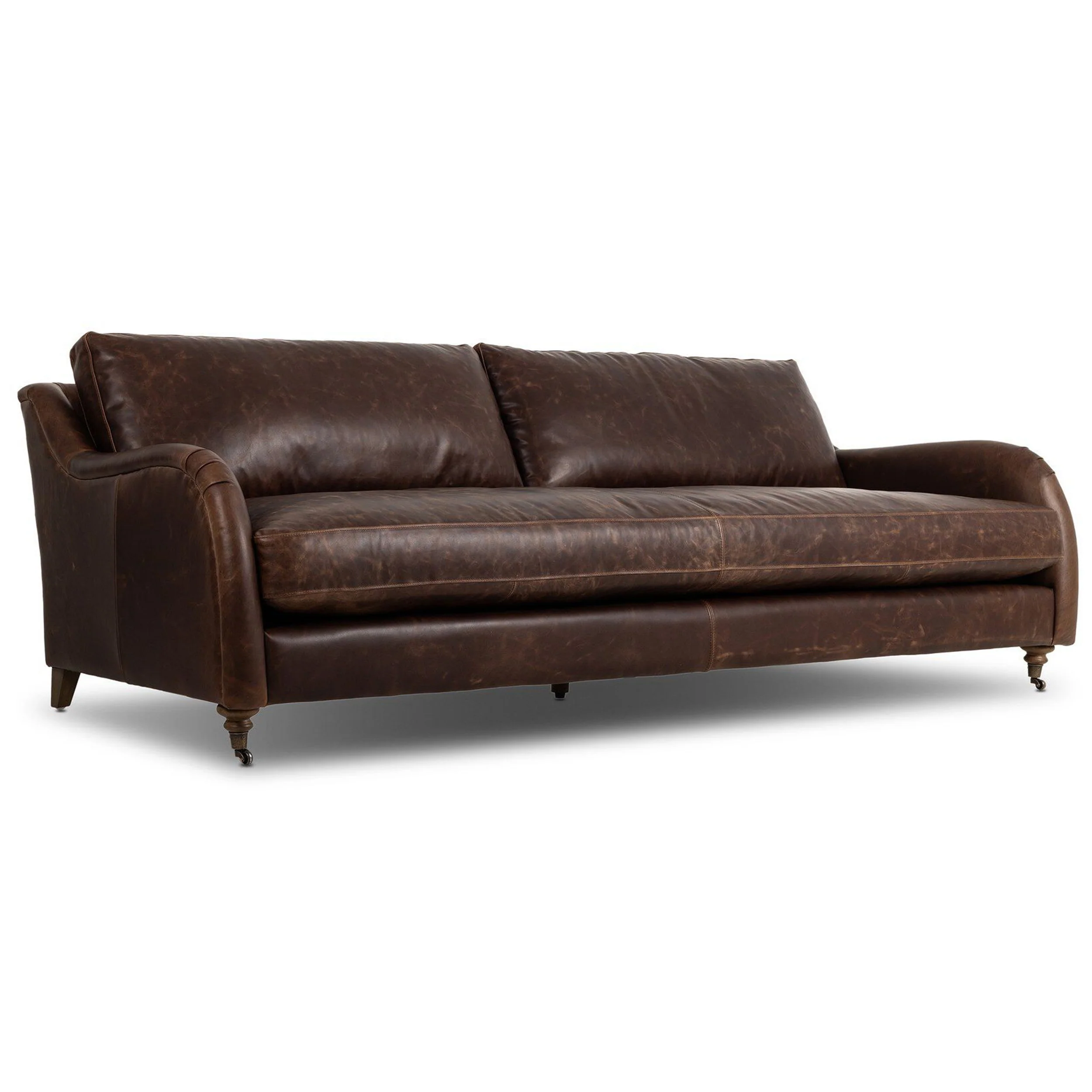 Lynne Leather Sofa, Raleigh Cigar by Amber Lewis x Four Hands - Image 2