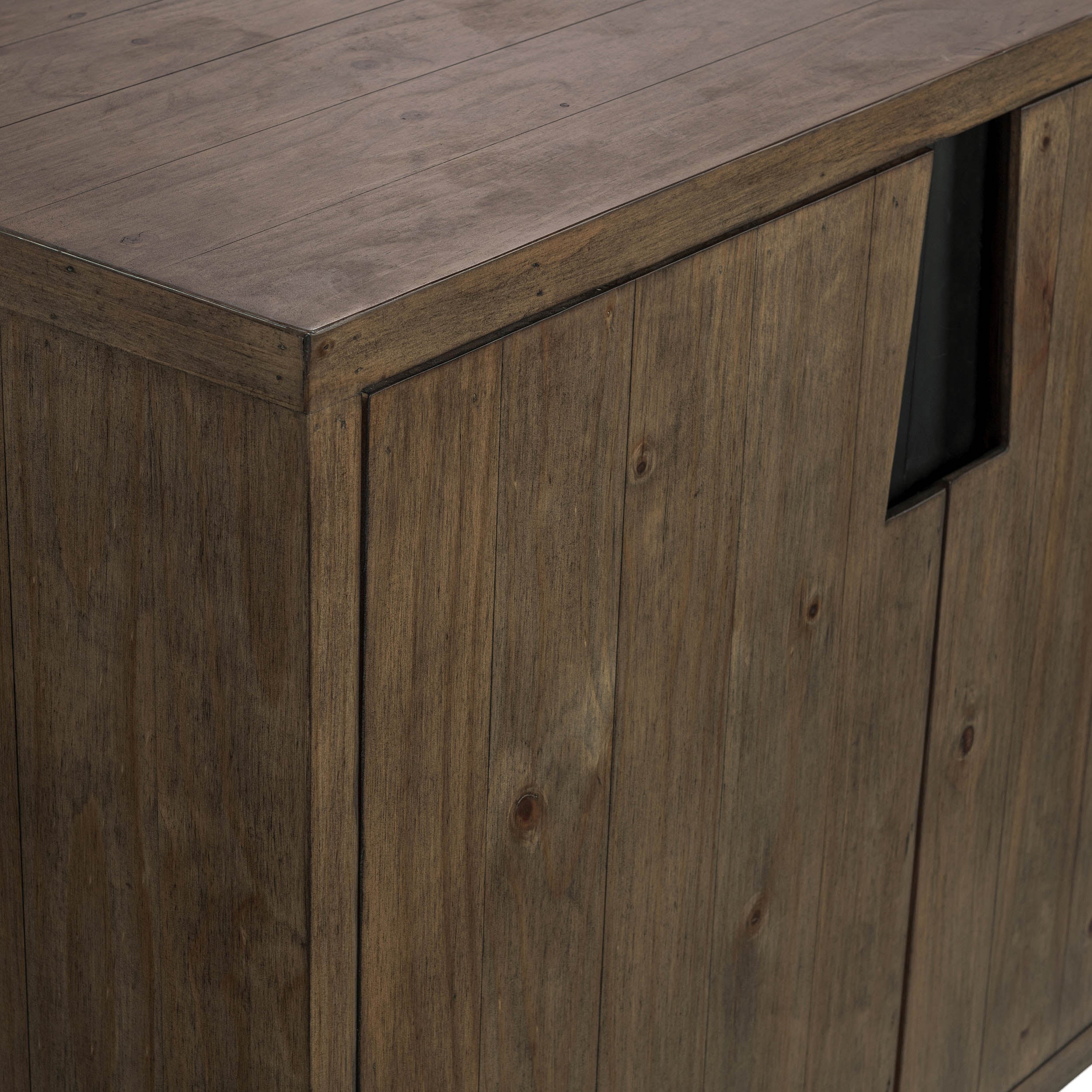 Lyra 4 Door Buffet, Smoke Brown - Image 5