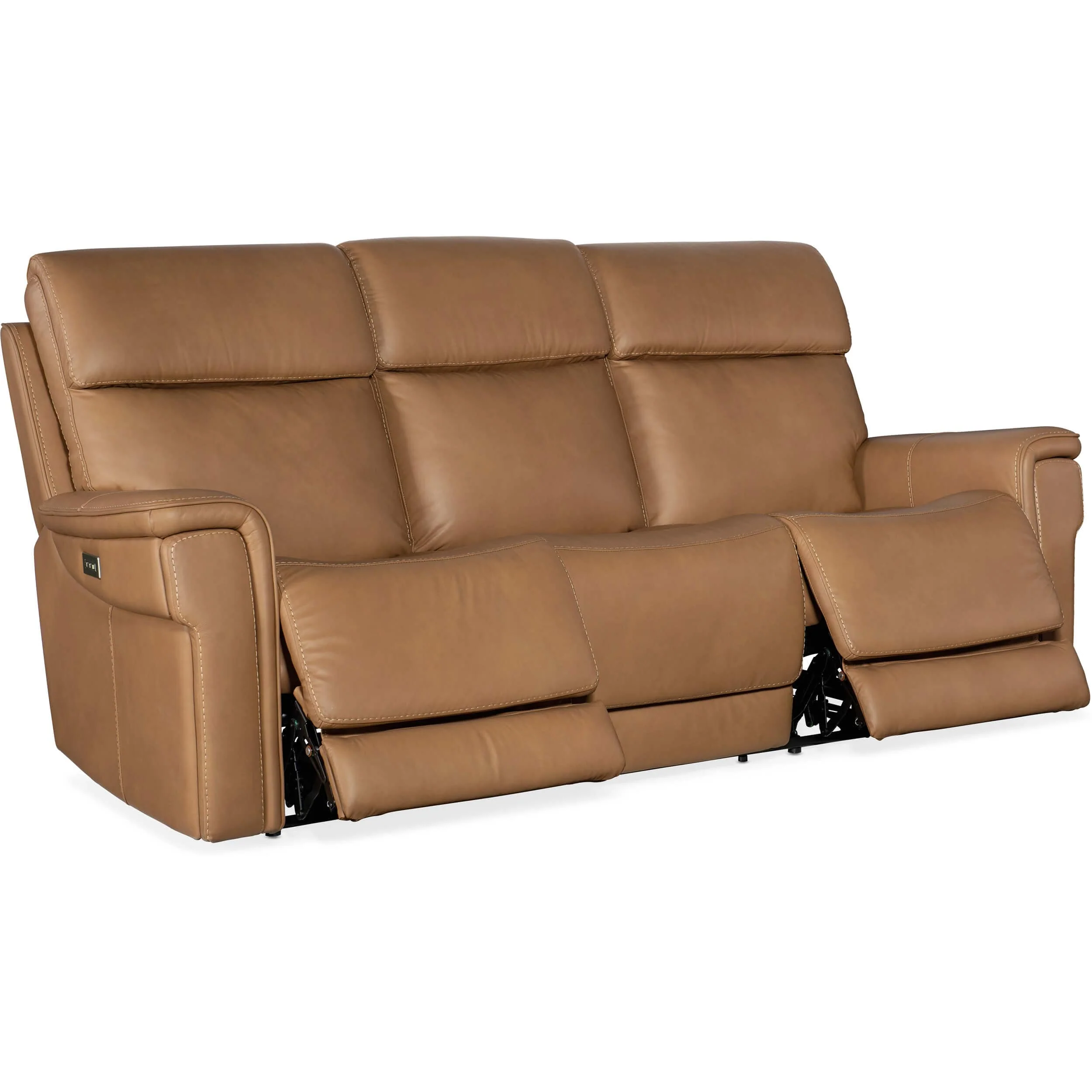 Lyra Zero Gravity Power Leather Sofa, Sahara Sandalwood - Image 5
