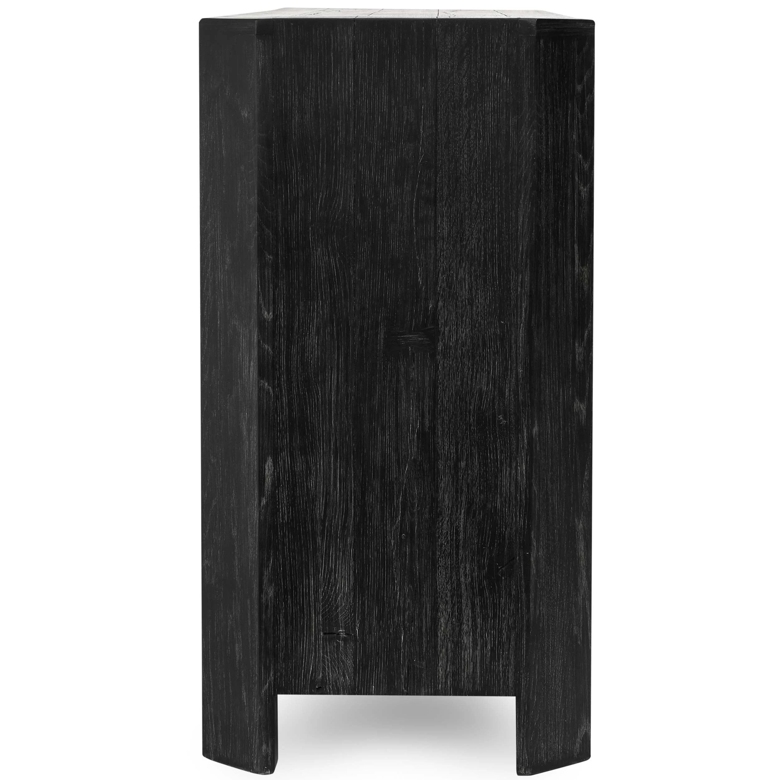 MacArthur 4 Door Cabinet, Aged Black - Image 3