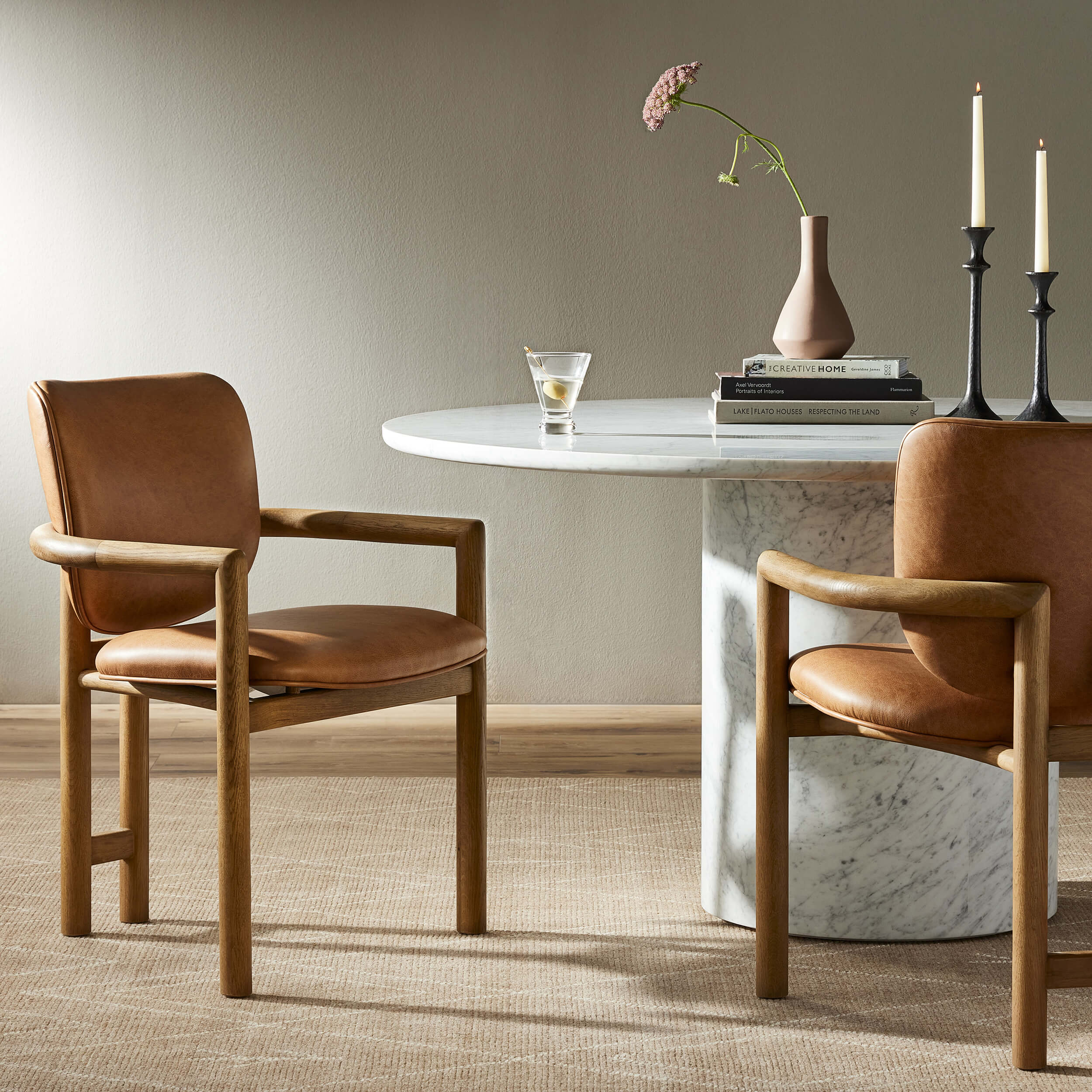 Madeira Leather Dining Chair, Chaps Saddle, Set of 2 - Image 7