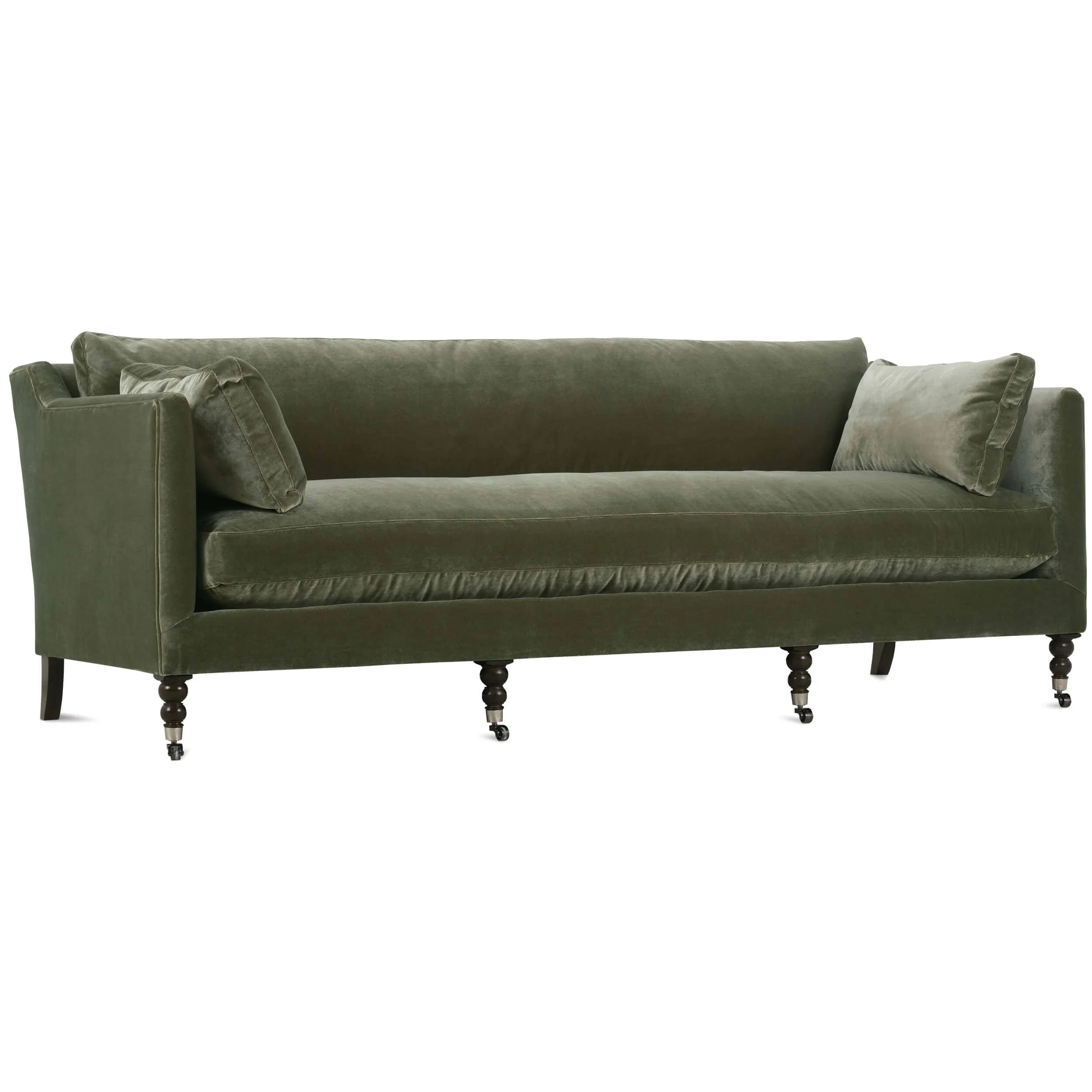 Madeline QS Sofa, Antiqued Moss - Image 2